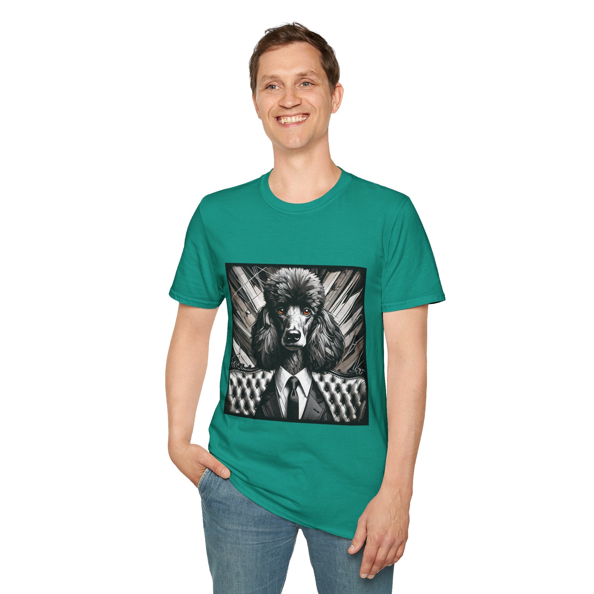 Poodle B&W Bold Eyes II | Unisex Dog T-Shirt