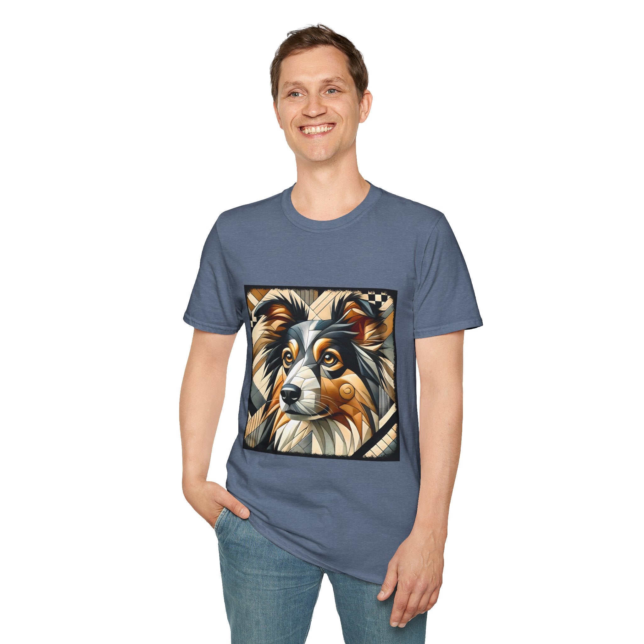 Miniature American Shepherd Geometric | Unisex Dog T-Shirt