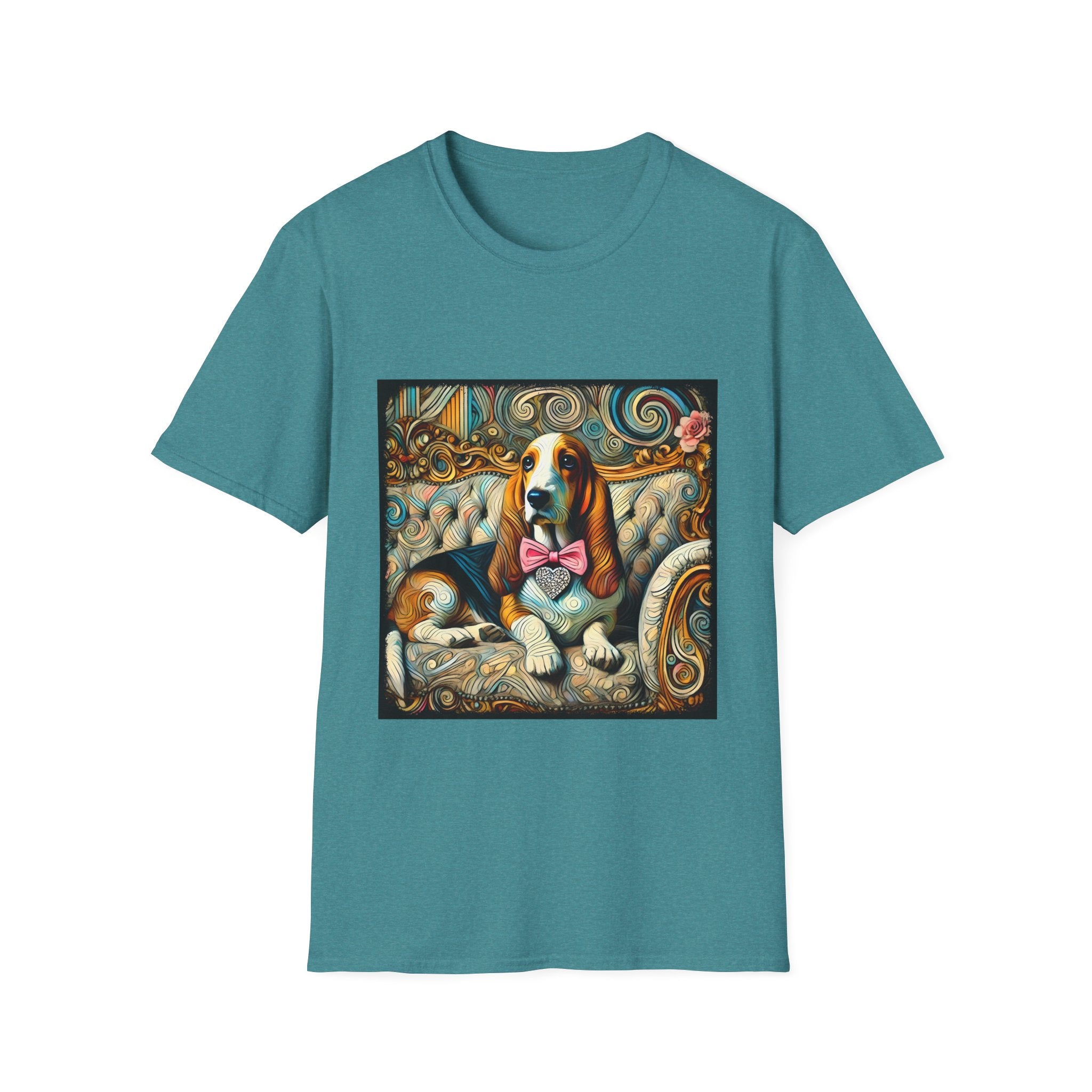 Basset Hound Diamond Swirl | Unisex Dog T-Shirt