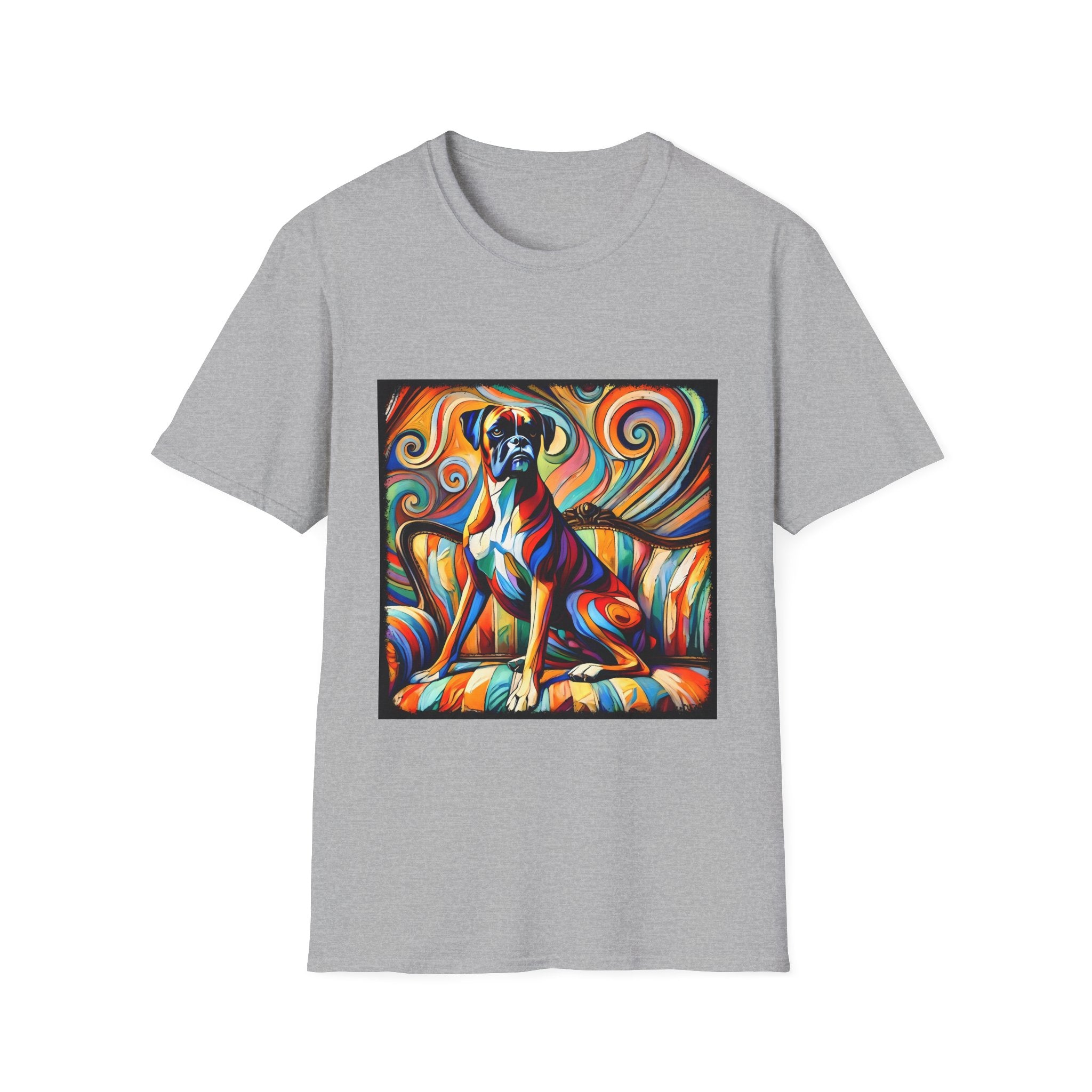 Boxer Mutilcolor Swirl | Unisex Dog T-Shirt