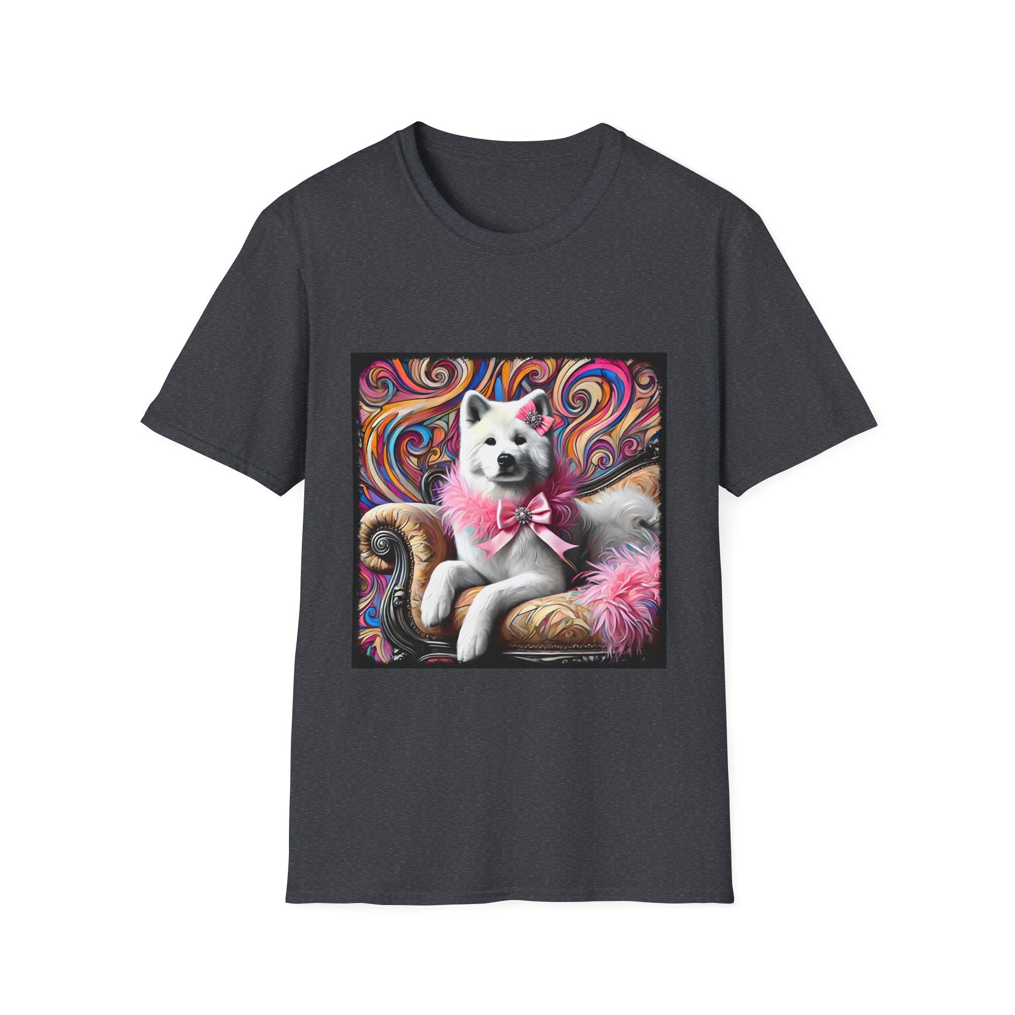 Akita Pink Sass Swirl | Unisex Dog T-Shirt