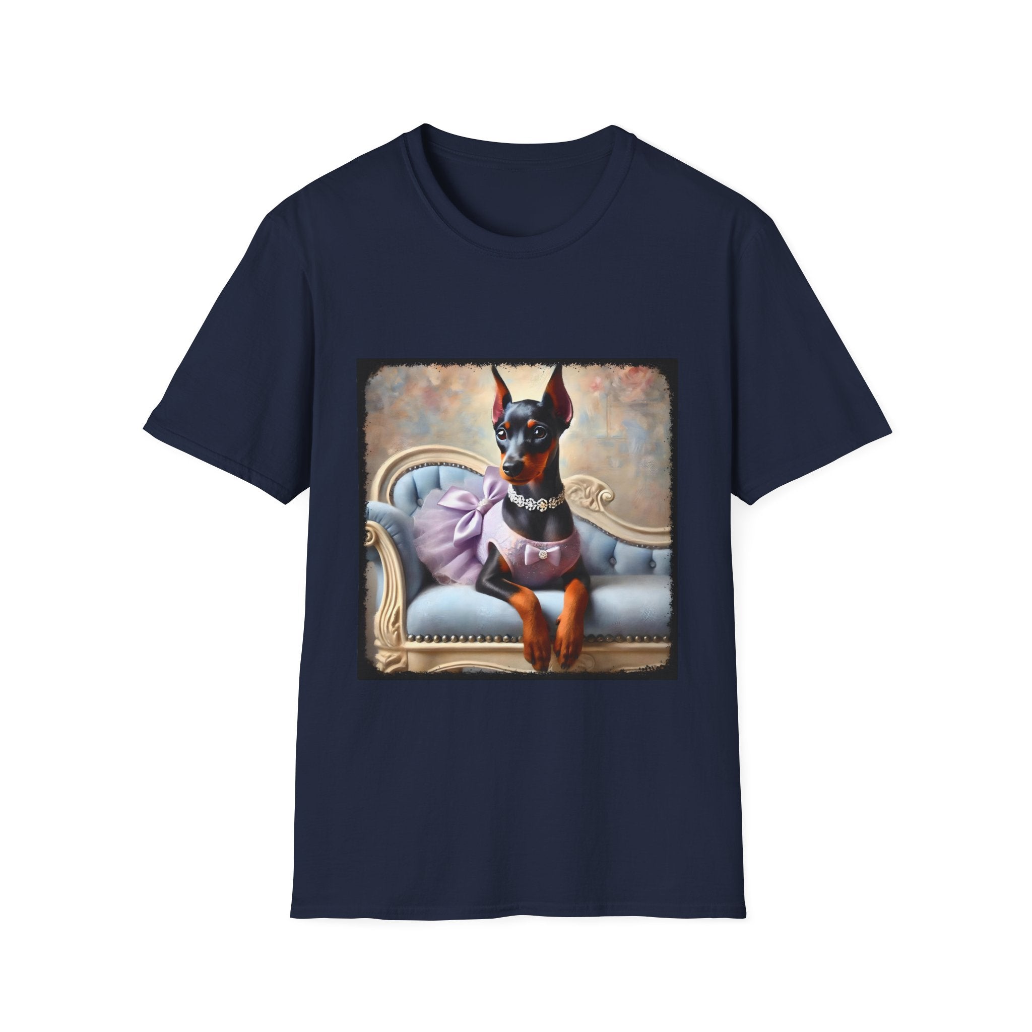 Doberman Pinscher Purple Princess Classic | Unisex Dog T-Shirt