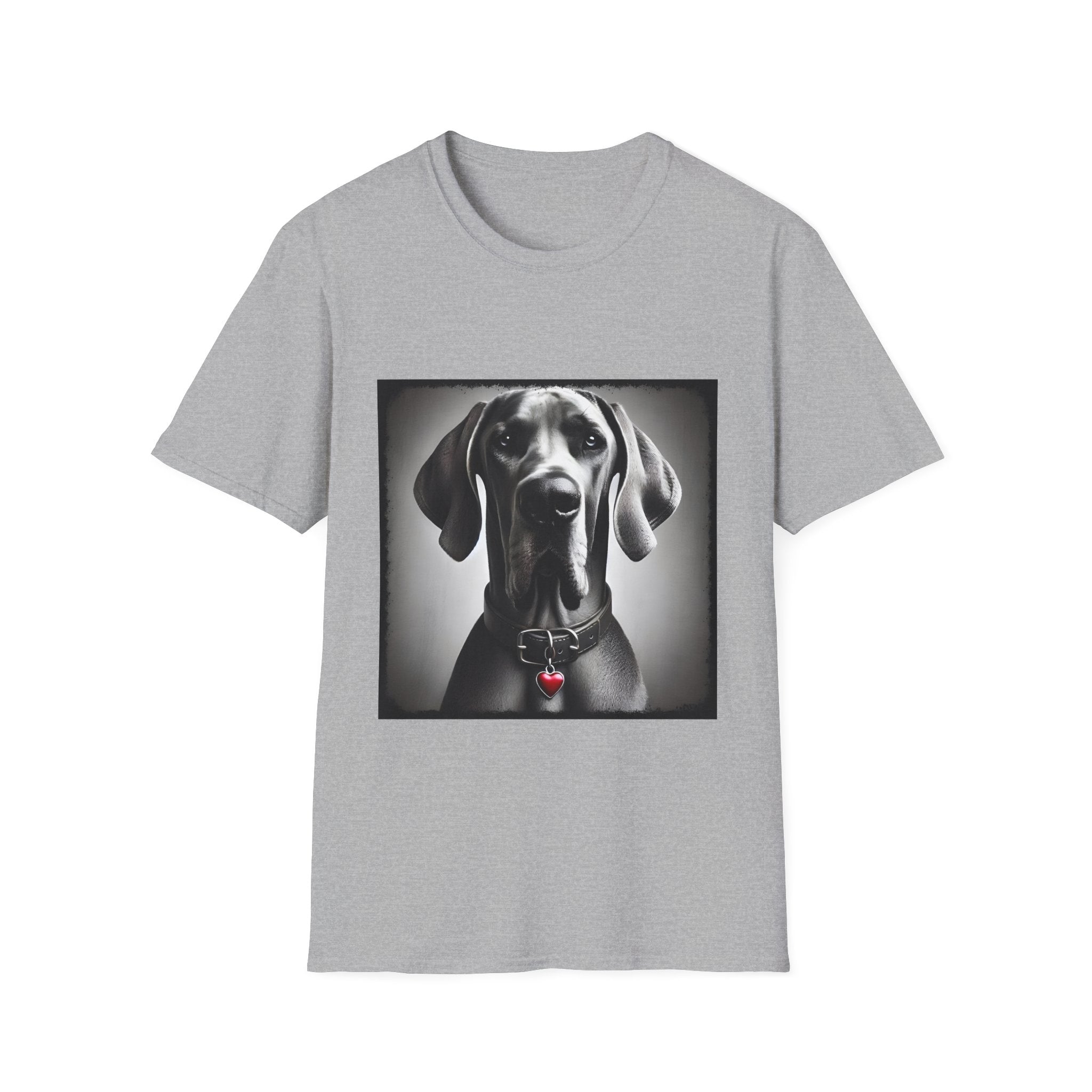 Great Dane Heart Charm | Unisex Dog T-Shirt