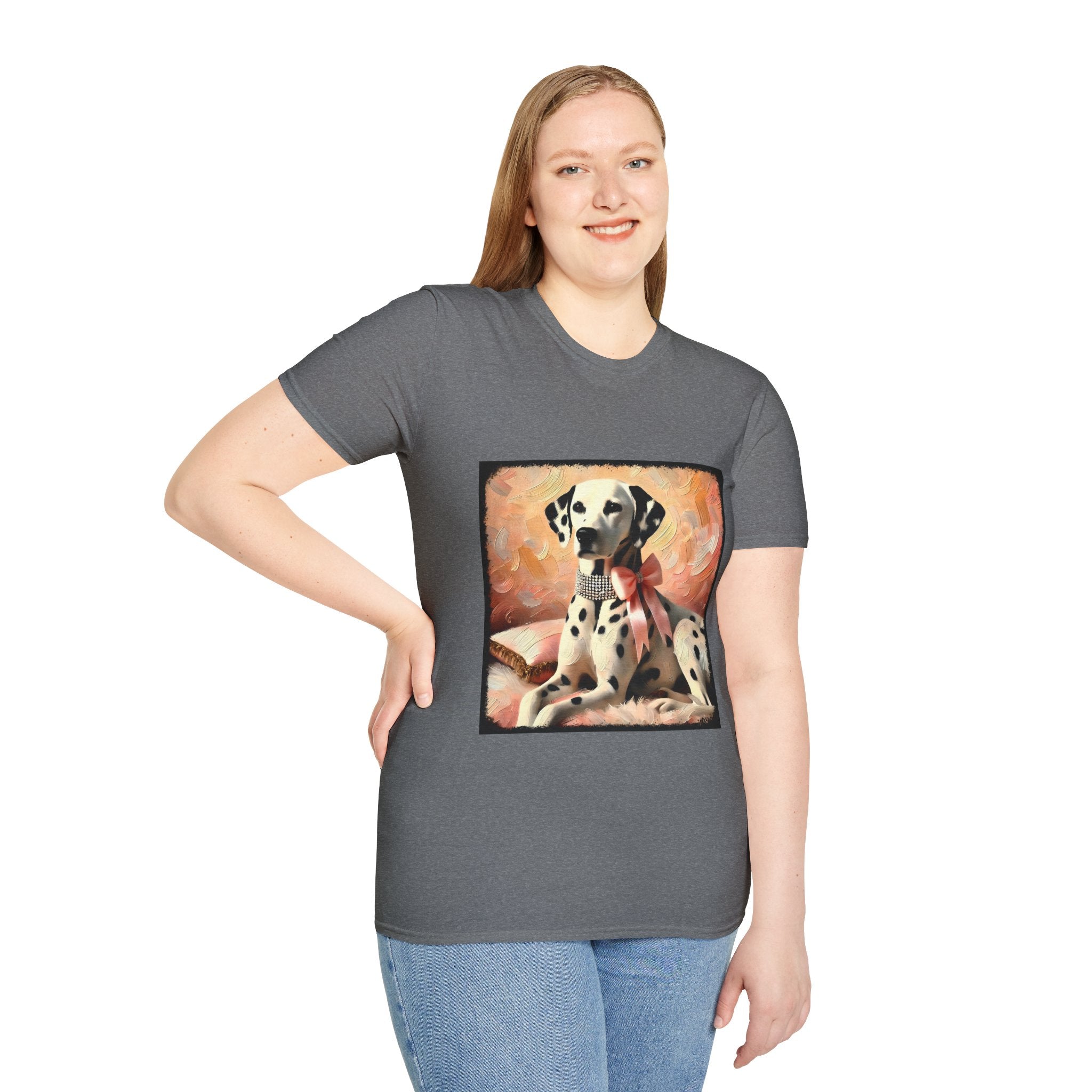 Dalmatian Diamond Bow Classic | Unisex Dog T-Shirt