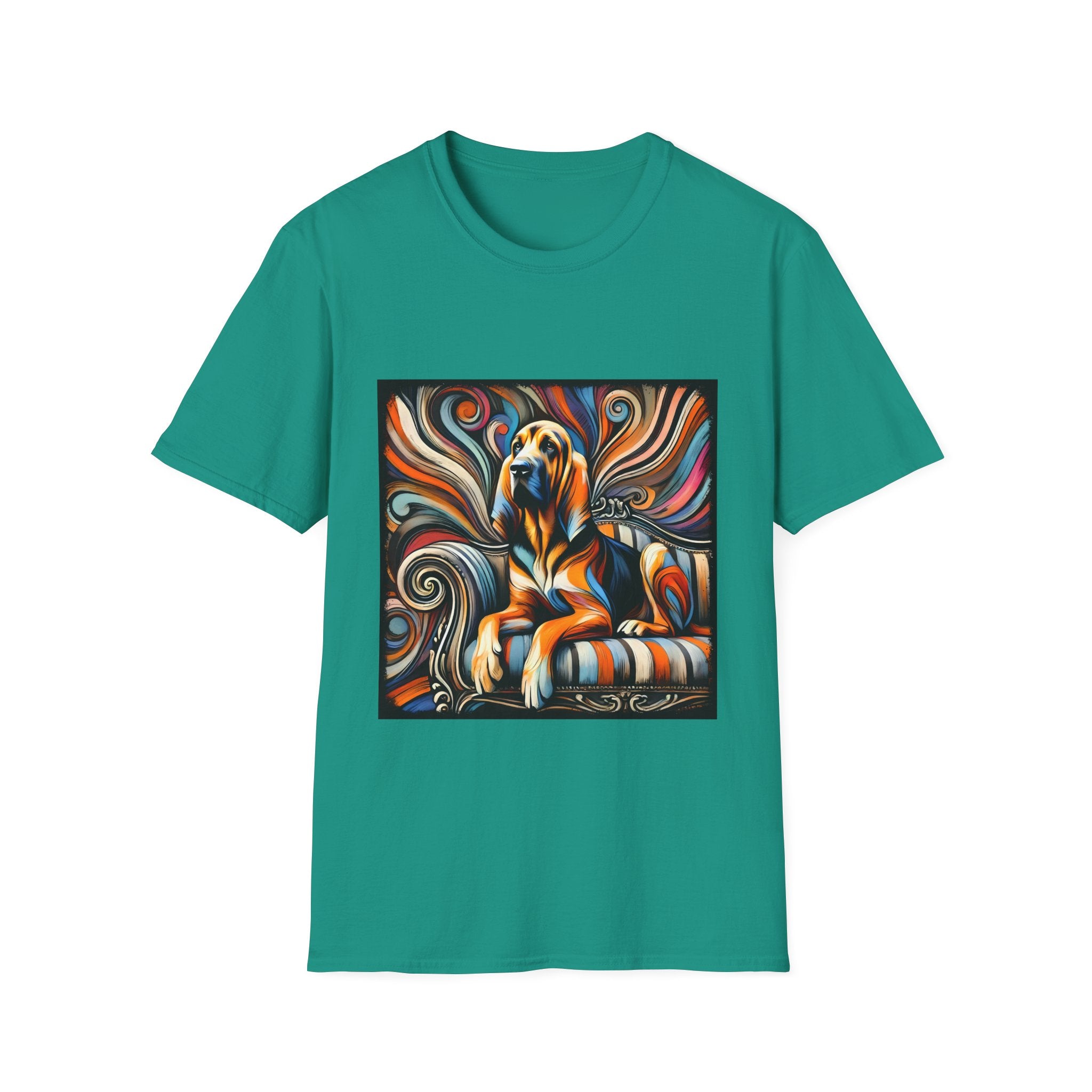 Bloodhound Fancy Swirl | Unisex Dog T-Shirt