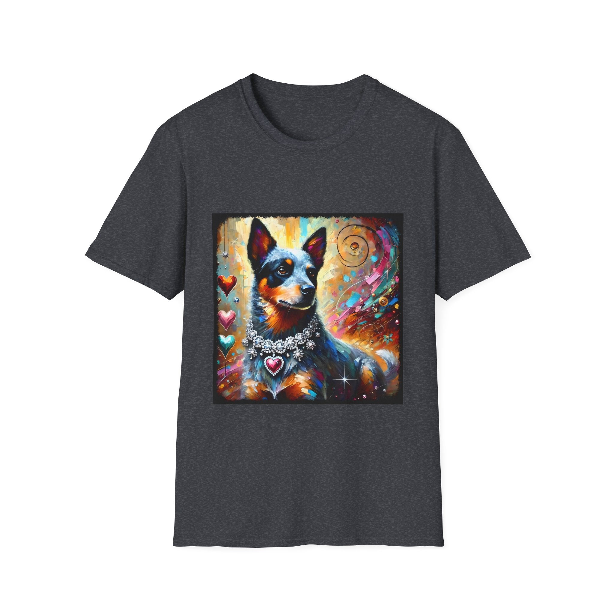 Australian Cattle Dog Diamond Heart Classic | Unisex Dog T-Shirt