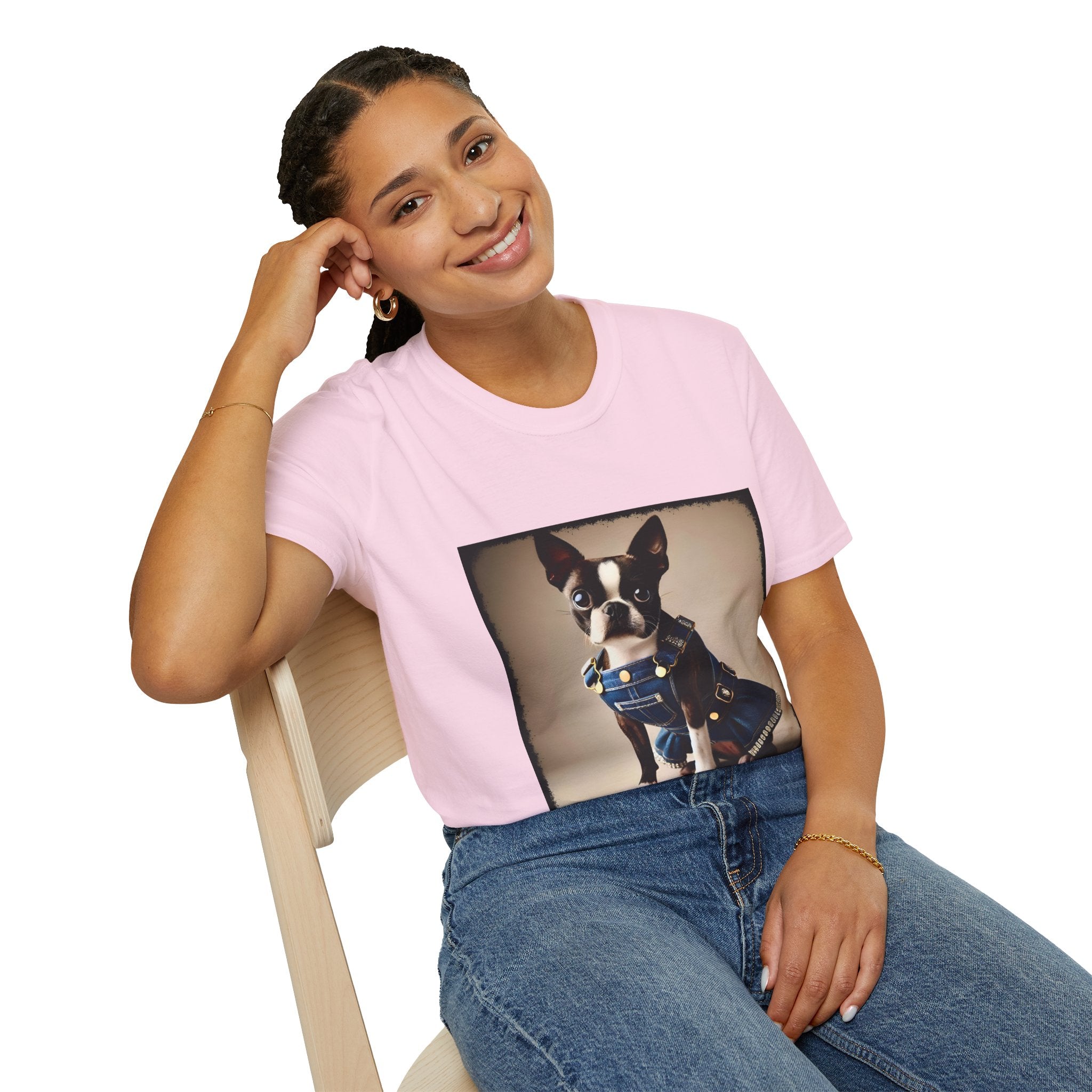 Boston Terrier Jean Dream | Unisex Dog T-Shirt
