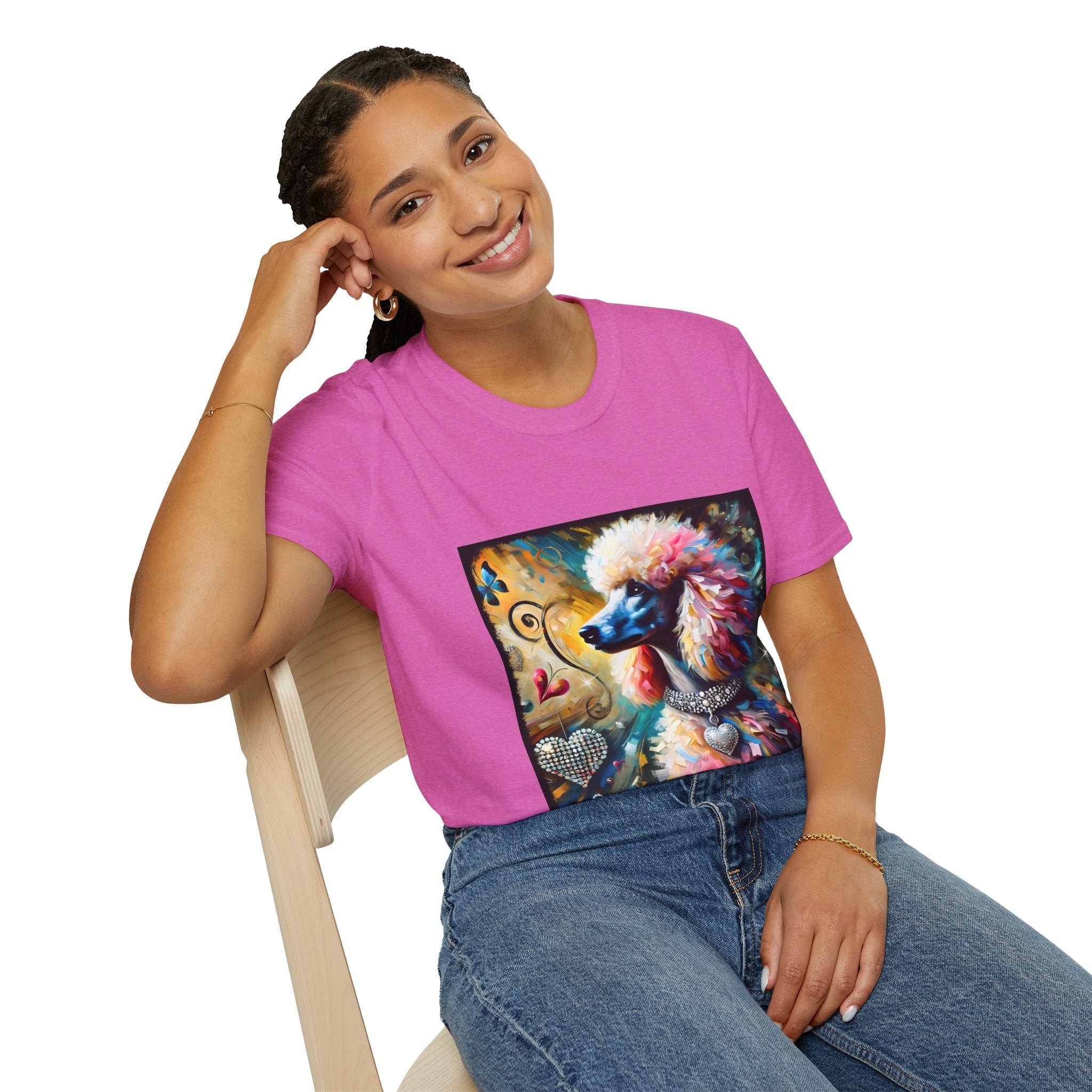 Poodle Diamond Heart Classic | Unisex Dog T-Shirt
