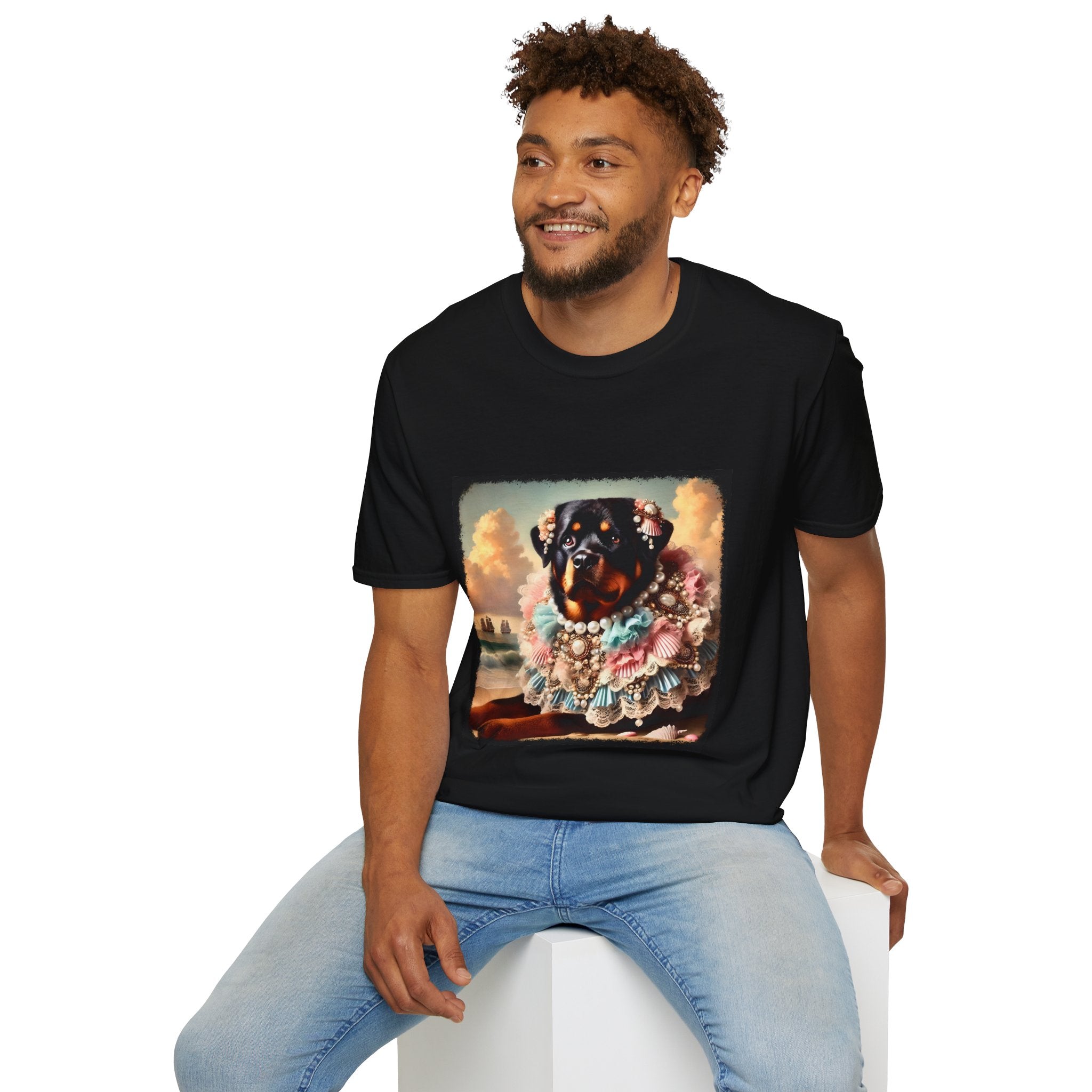 Rottweiler Beach Beauty | Unisex Dog T-Shirt