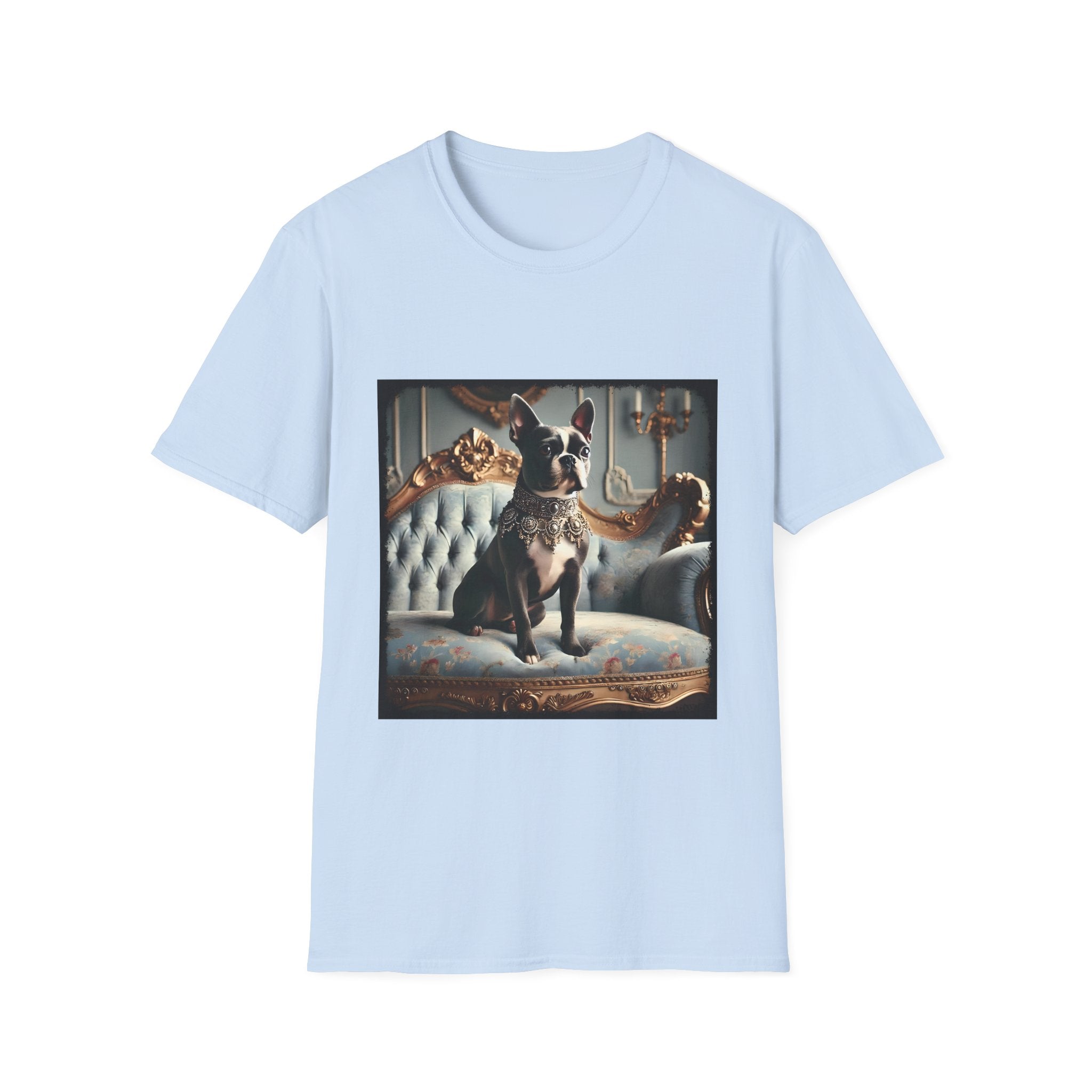 Boston Terrier Blue Royalty | Unisex Dog T-Shirt