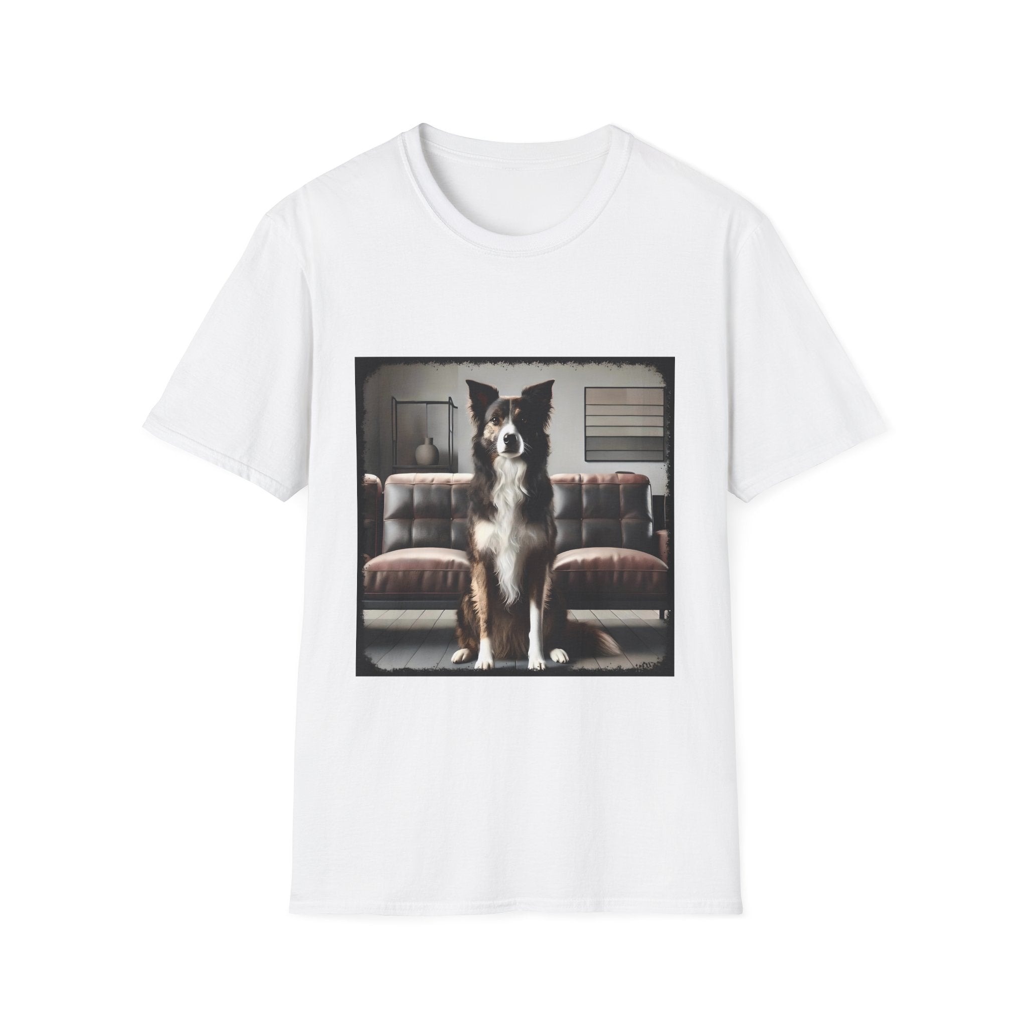 Border Collie Modern Brindle  | Unisex Dog T-Shirt