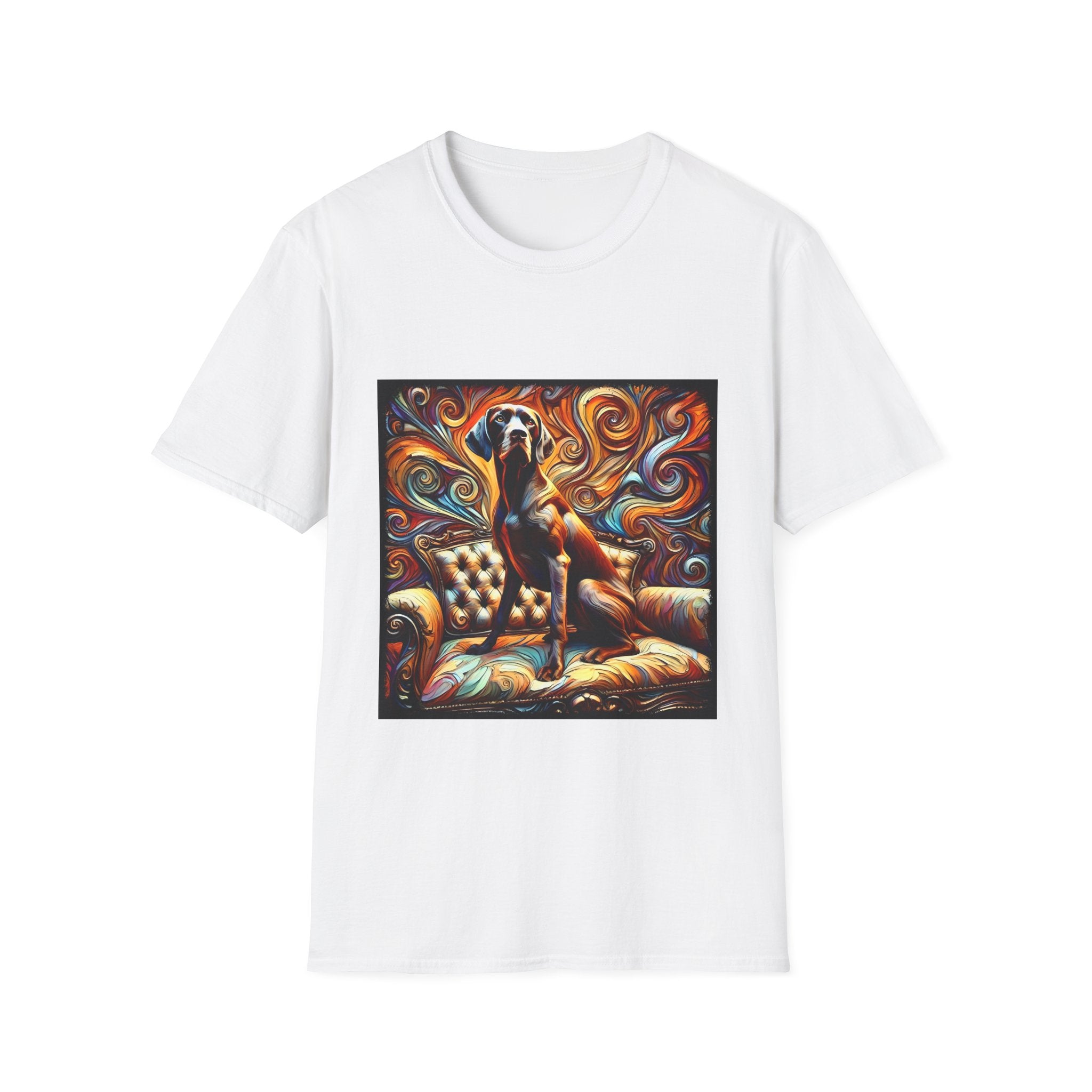 German Shorthaired Pointer Fire Swirl | Unisex Dog T-Shirt