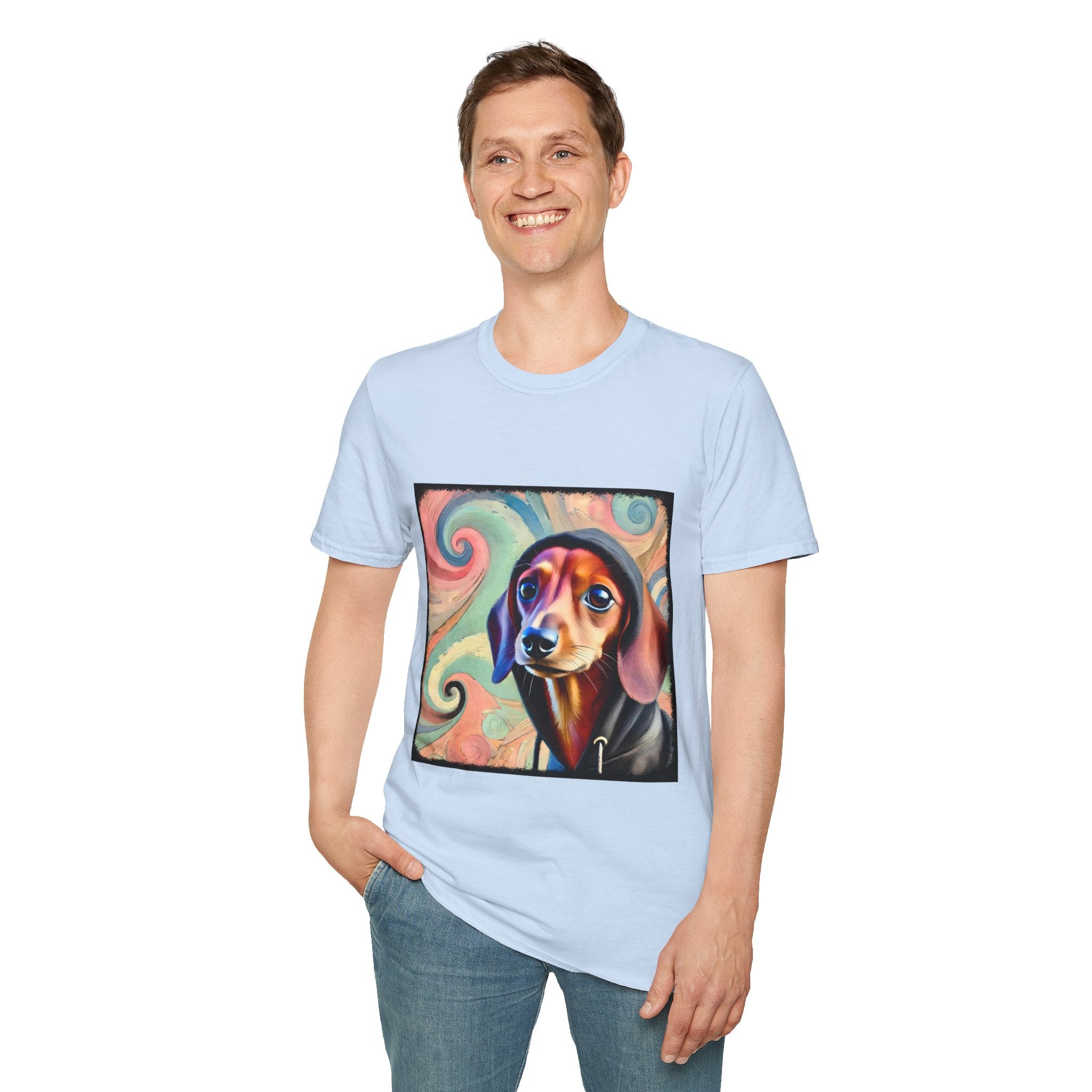 Dachshund Pastel Swirl | Unisex Dog T-Shirt