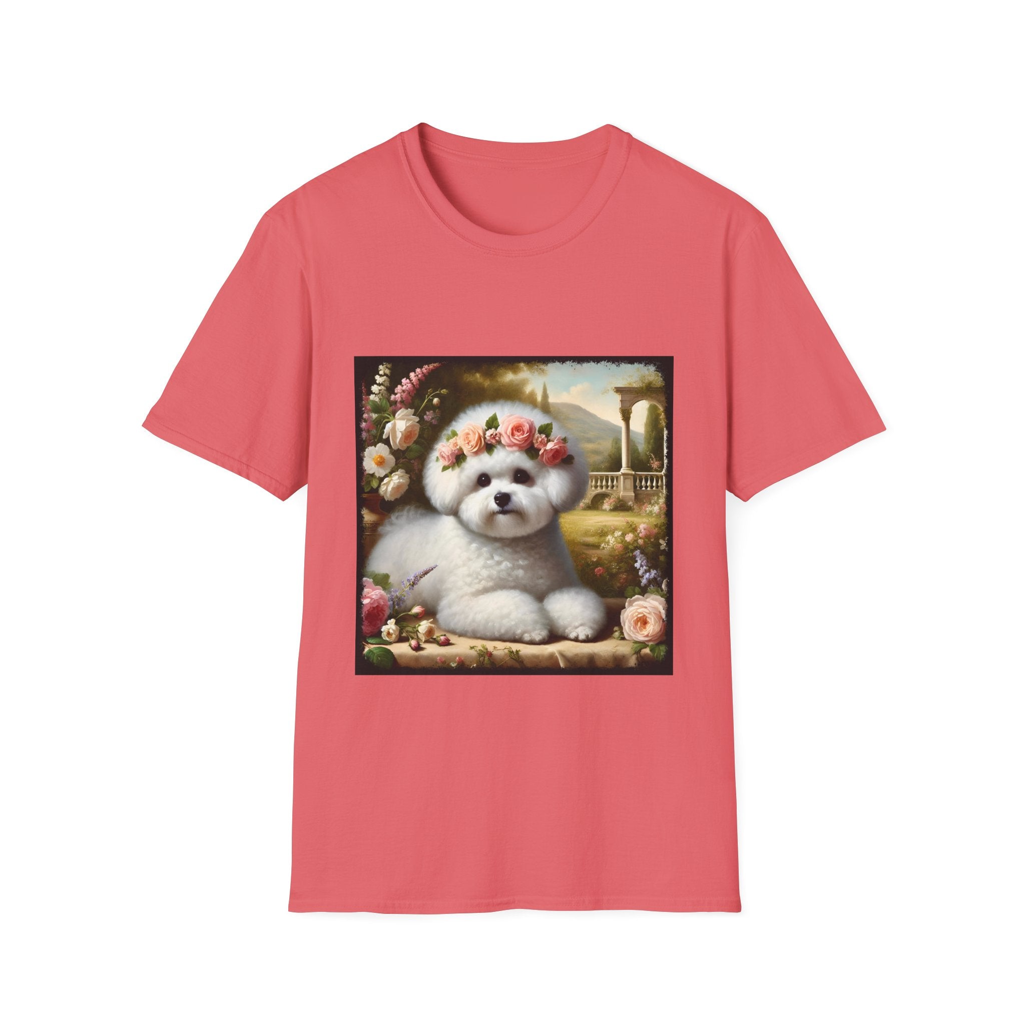 Bichon Frise Rose Pup | Unisex Dog T-Shirt