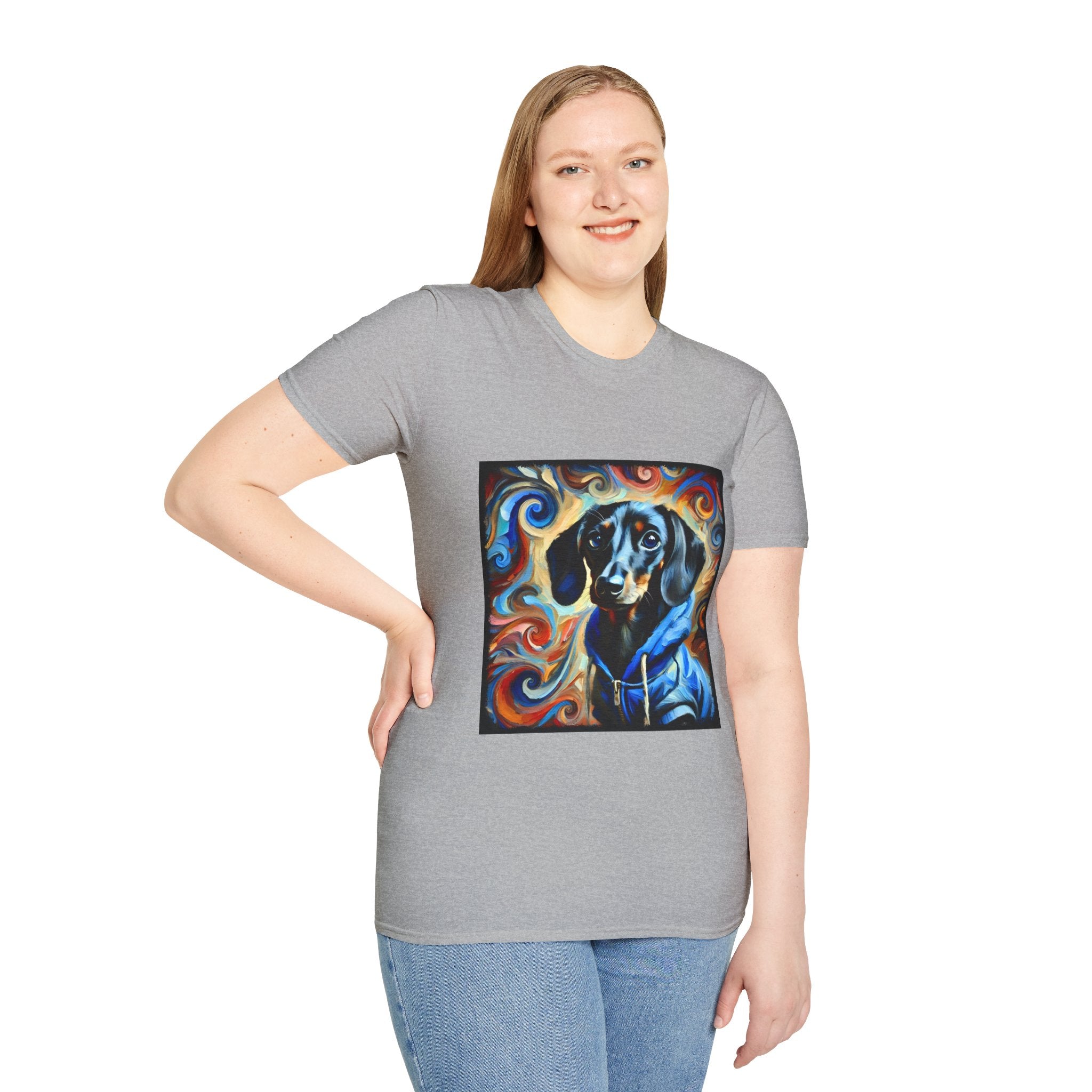 Dachshund Urban Edge Swirl | Unisex Dog T-Shirt
