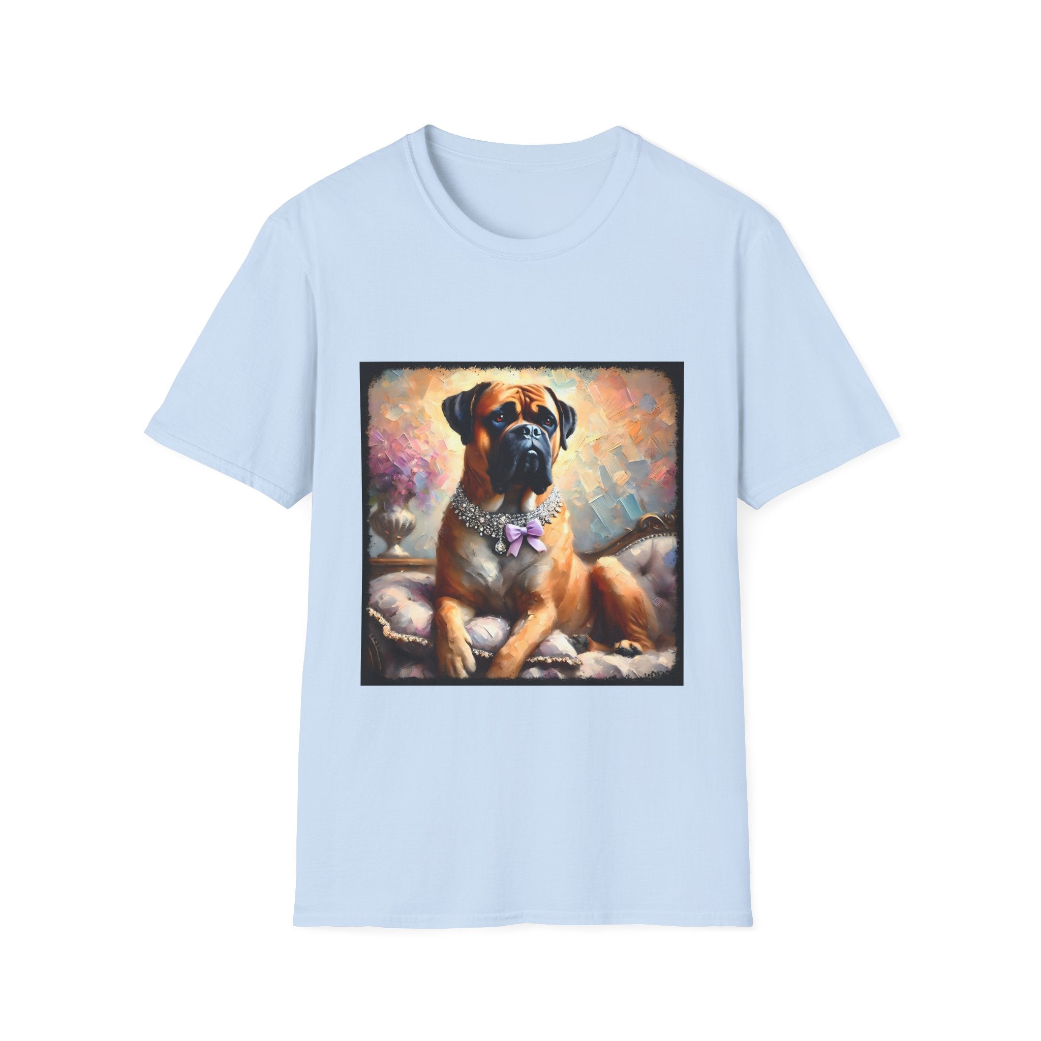 Bullmastiff Purple Bow Classic | Unisex Dog T-Shirt