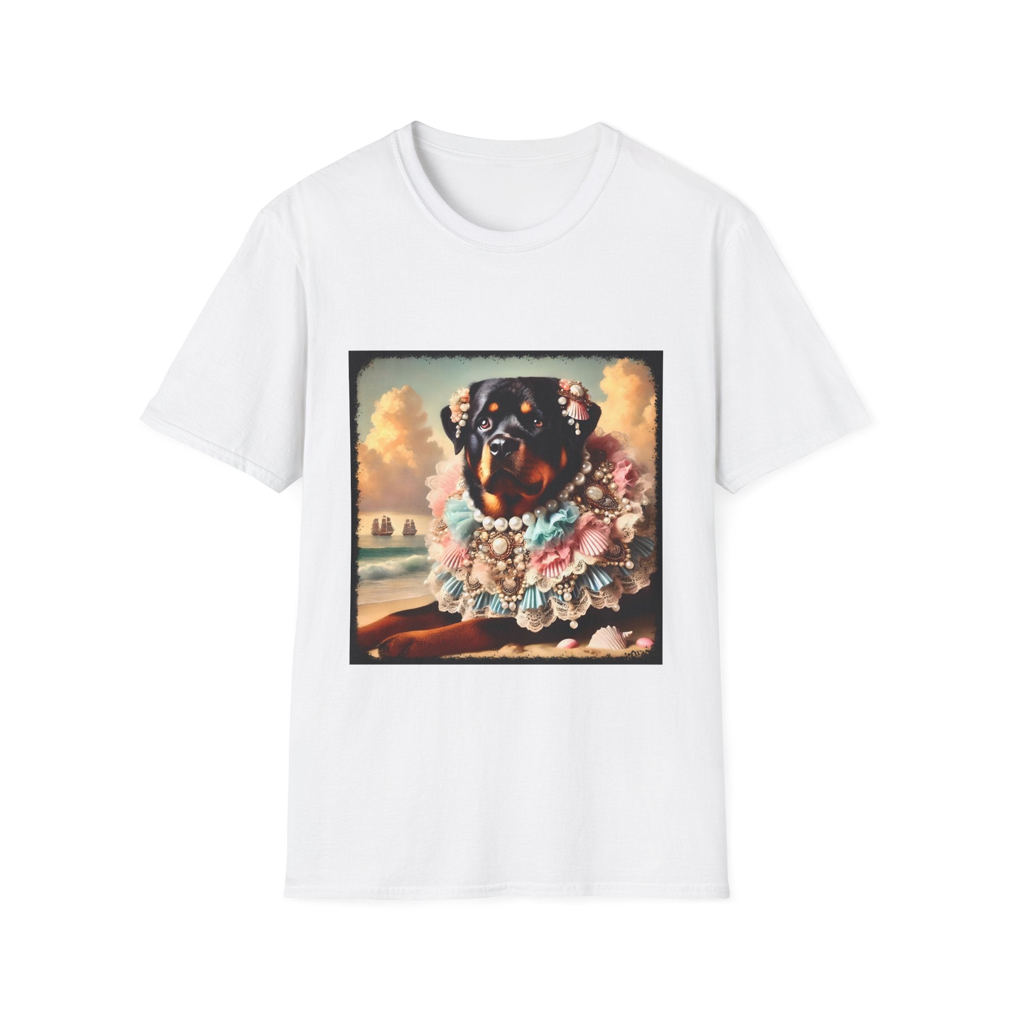 Rottweiler Beach Beauty | Unisex Dog T-Shirt