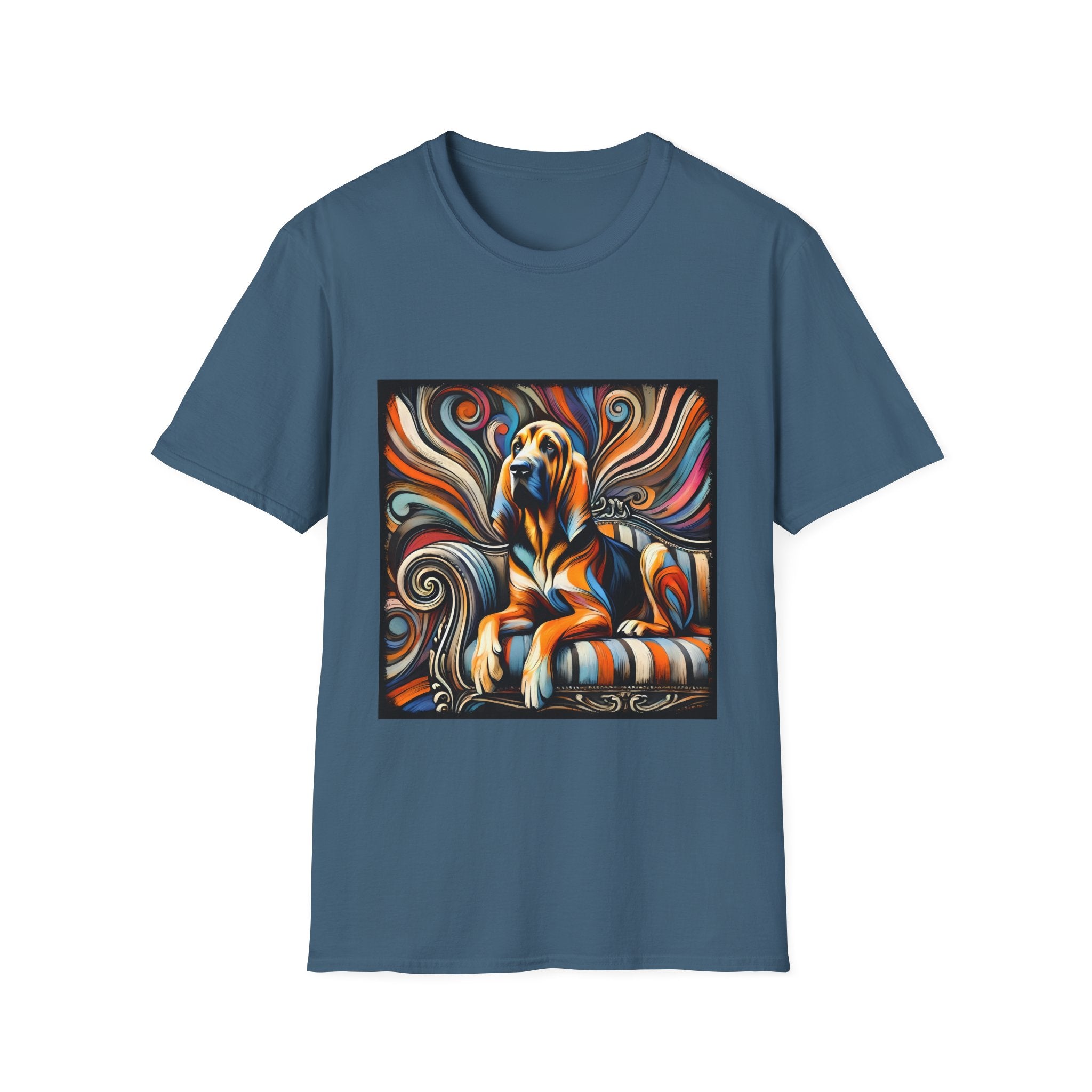 Bloodhound Fancy Swirl | Unisex Dog T-Shirt