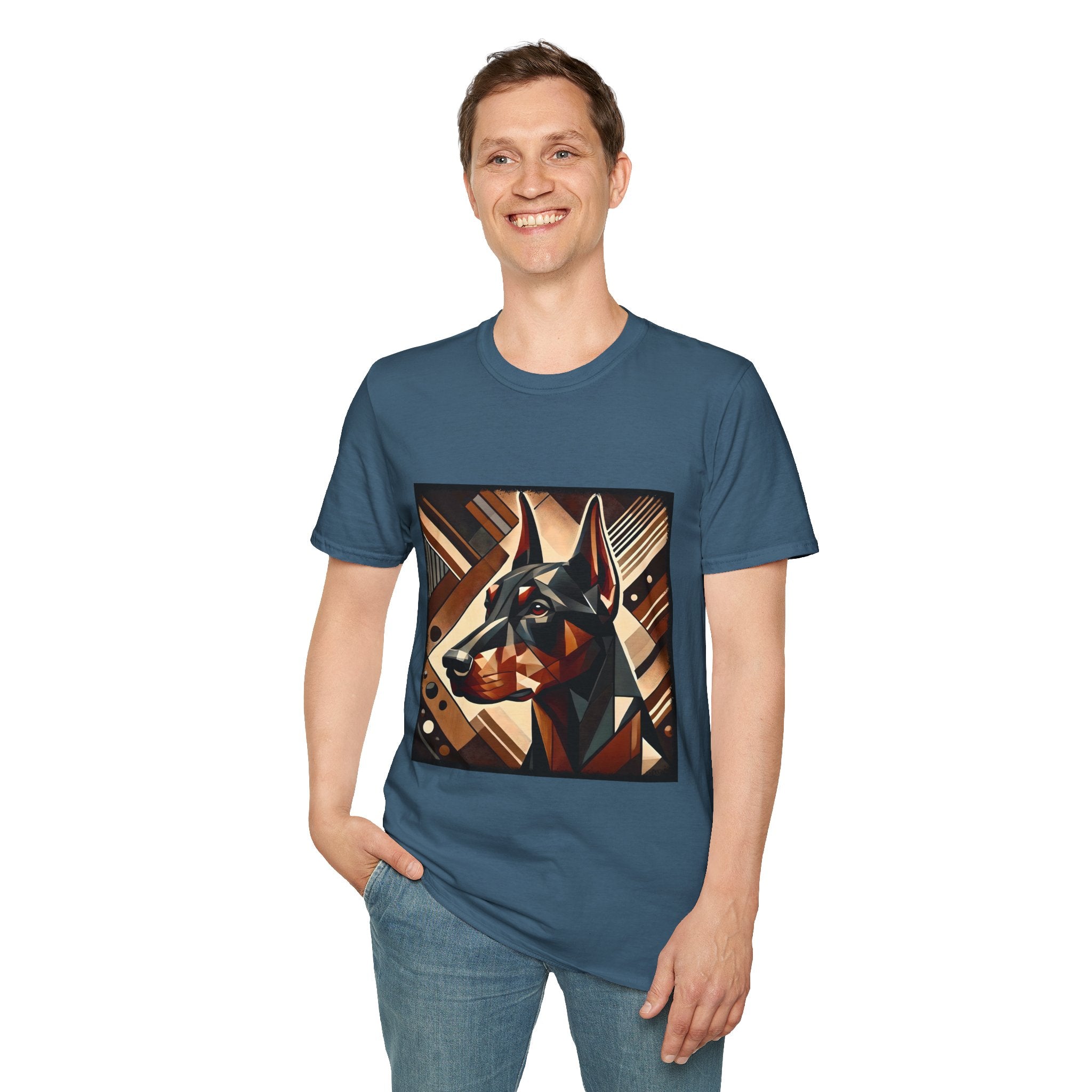 Doberman Pinscher Bold Geometric | Unisex Dog T-Shirt