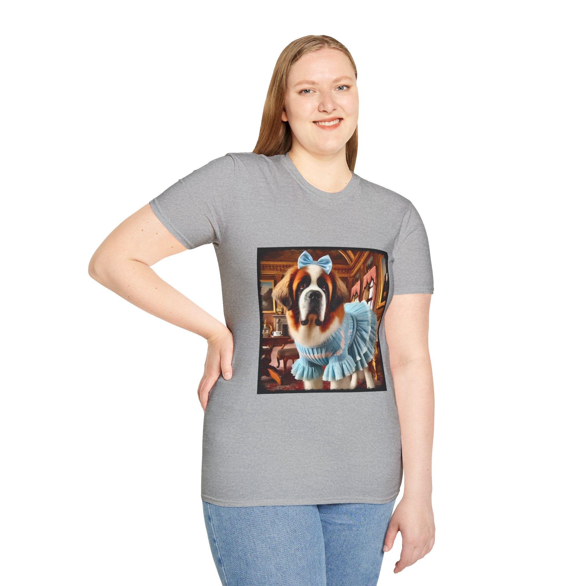 Saint Bernard Posh Pearl | Unisex Dog T-Shirt