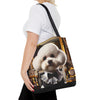 Bichon Frise Luxe Lineage | Dog Themed Tote Bag