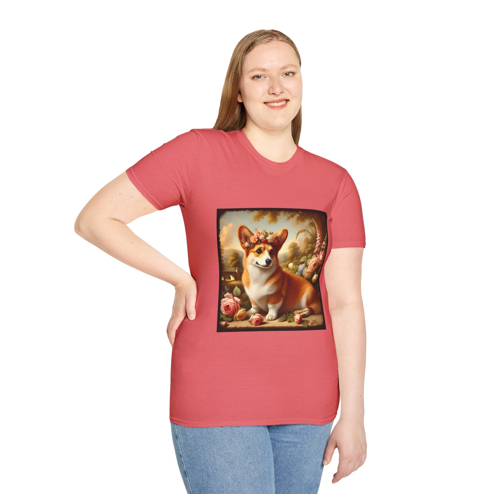 Pembroke Welsh Corgi Botanical Beauty | Unisex Dog T-Shirt