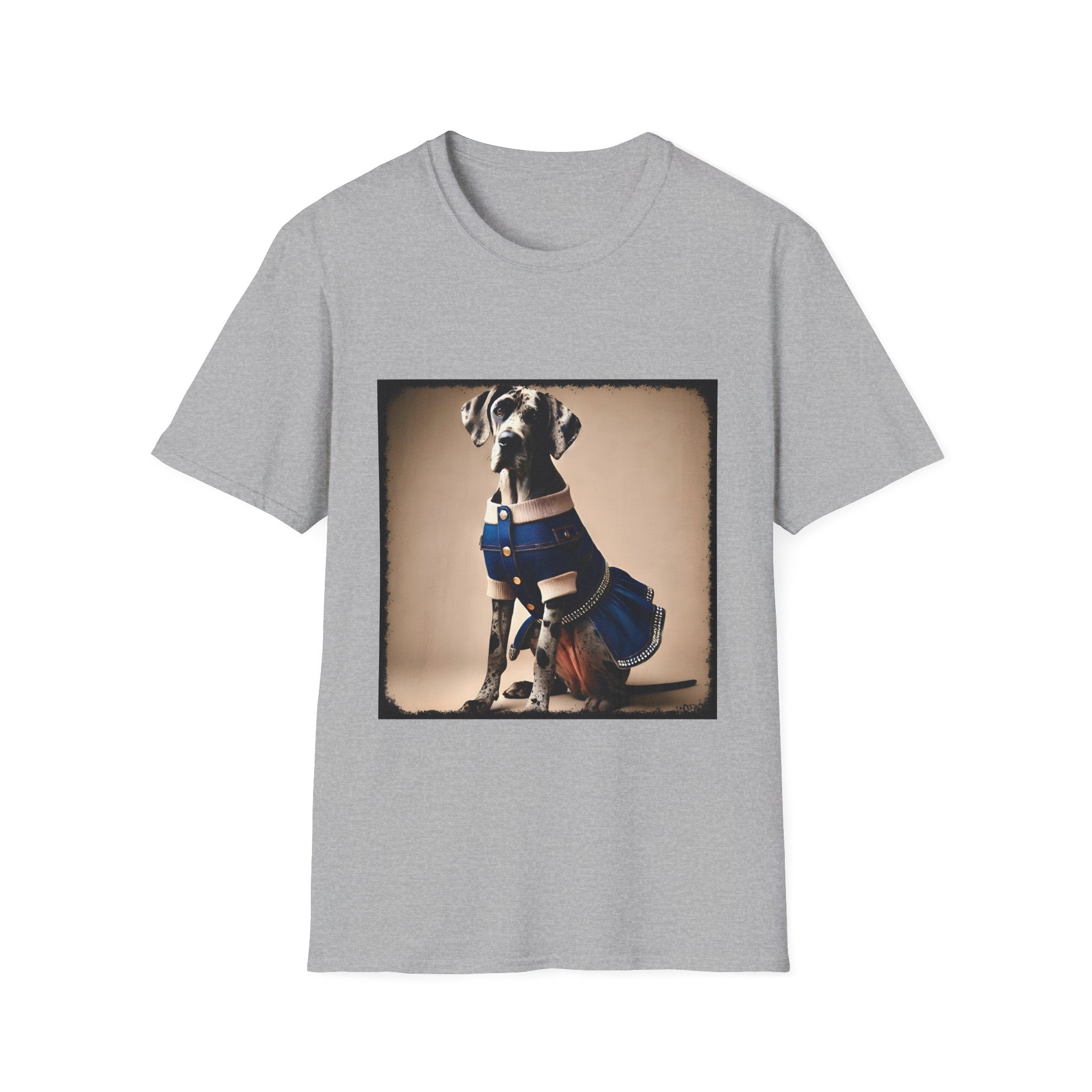 Great Dane Denim Darling | Unisex Dog T-Shirt