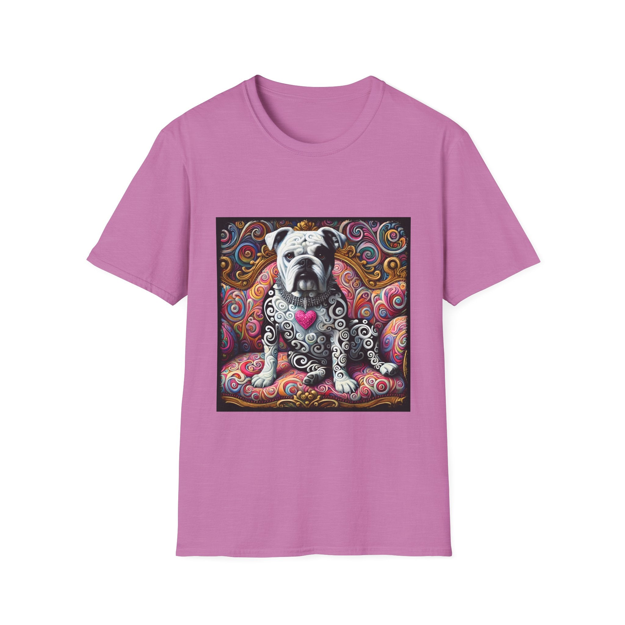 Bulldog Love Swirl | Unisex Dog T-Shirt