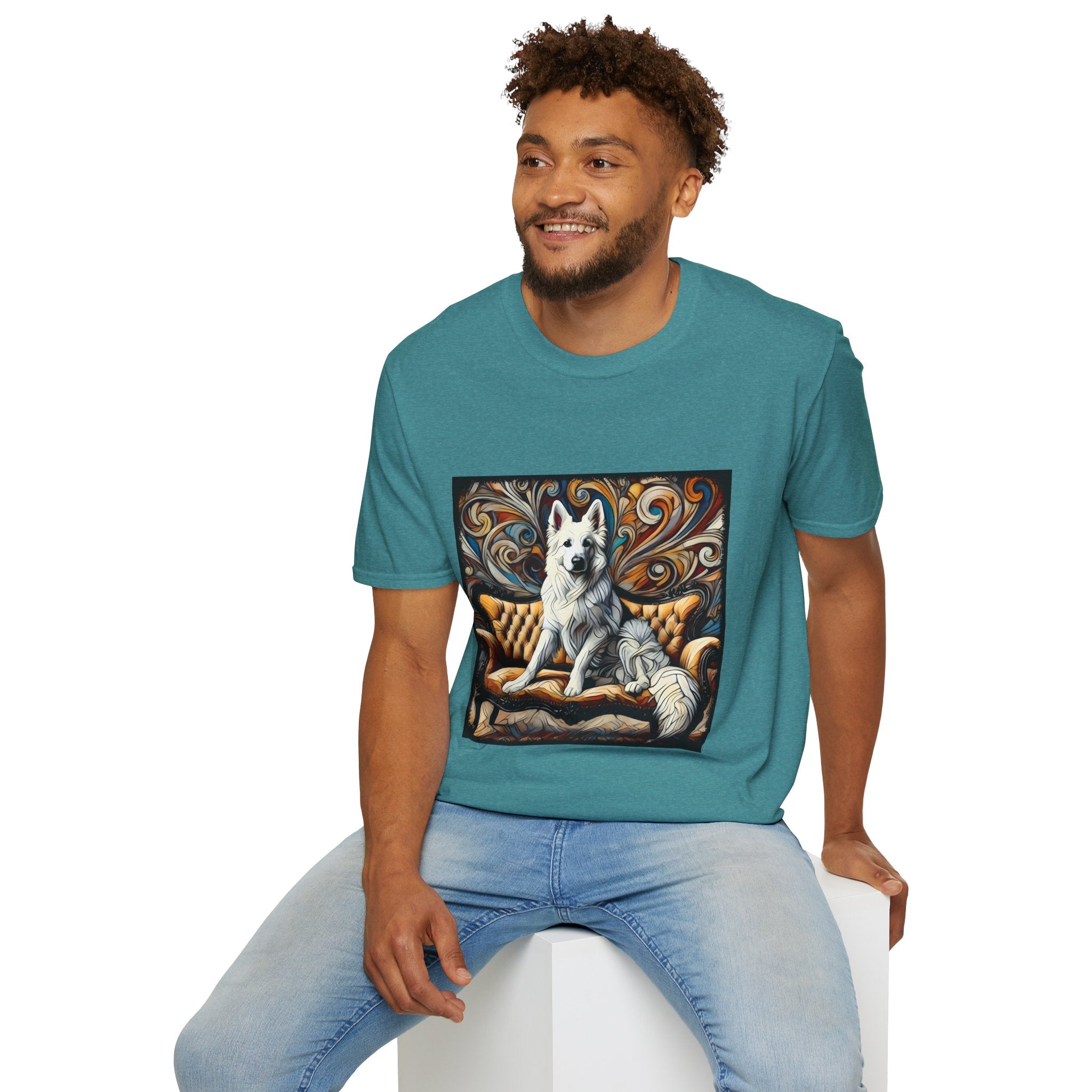 German Shepherd Bold Swirl | Unisex Dog T-Shirt