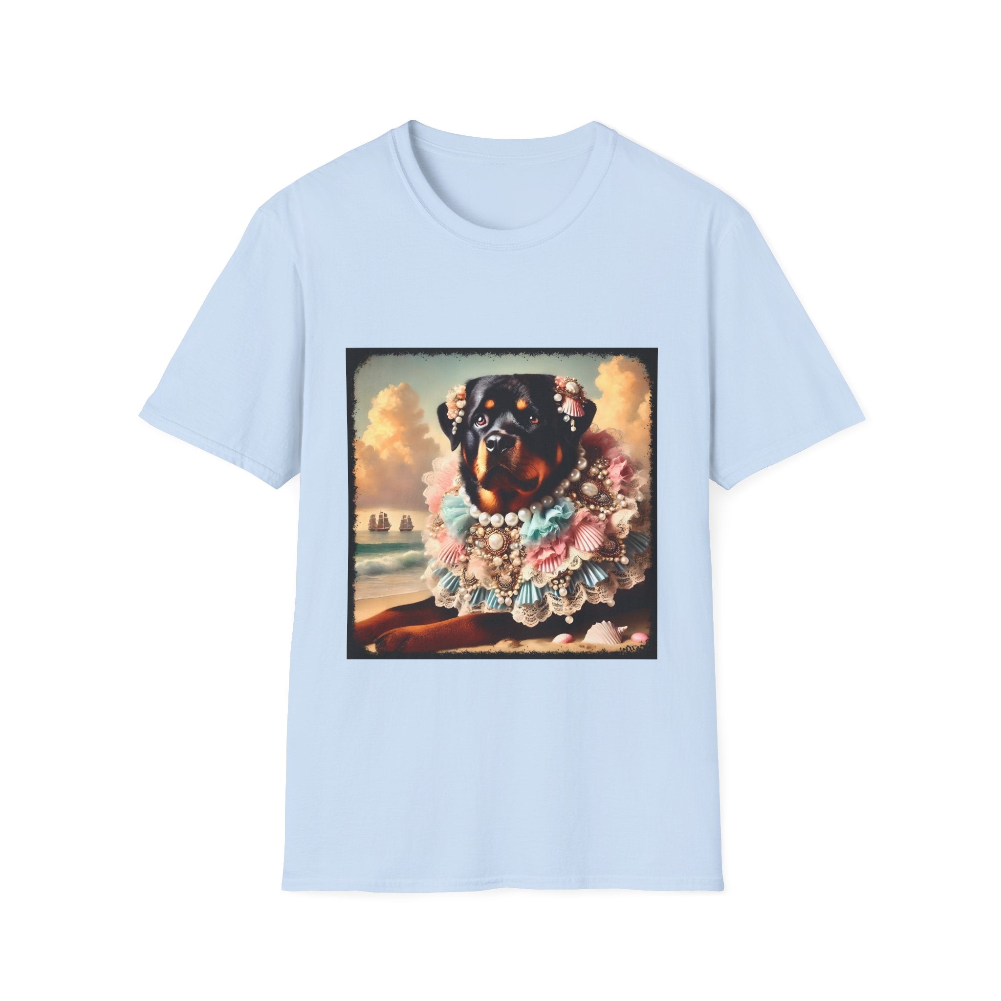 Rottweiler Beach Beauty | Unisex Dog T-Shirt