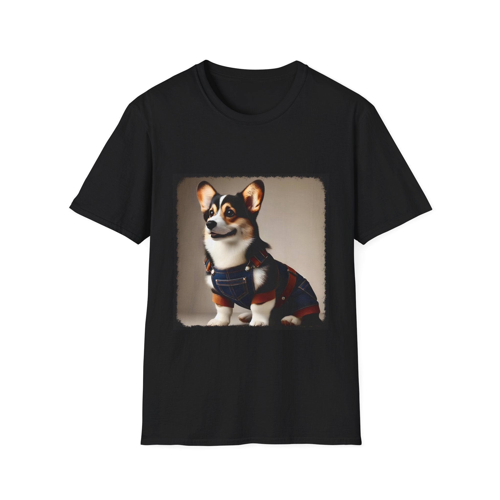 Pembroke Welsh Corgi Denim Dude | Unisex Dog T-Shirt