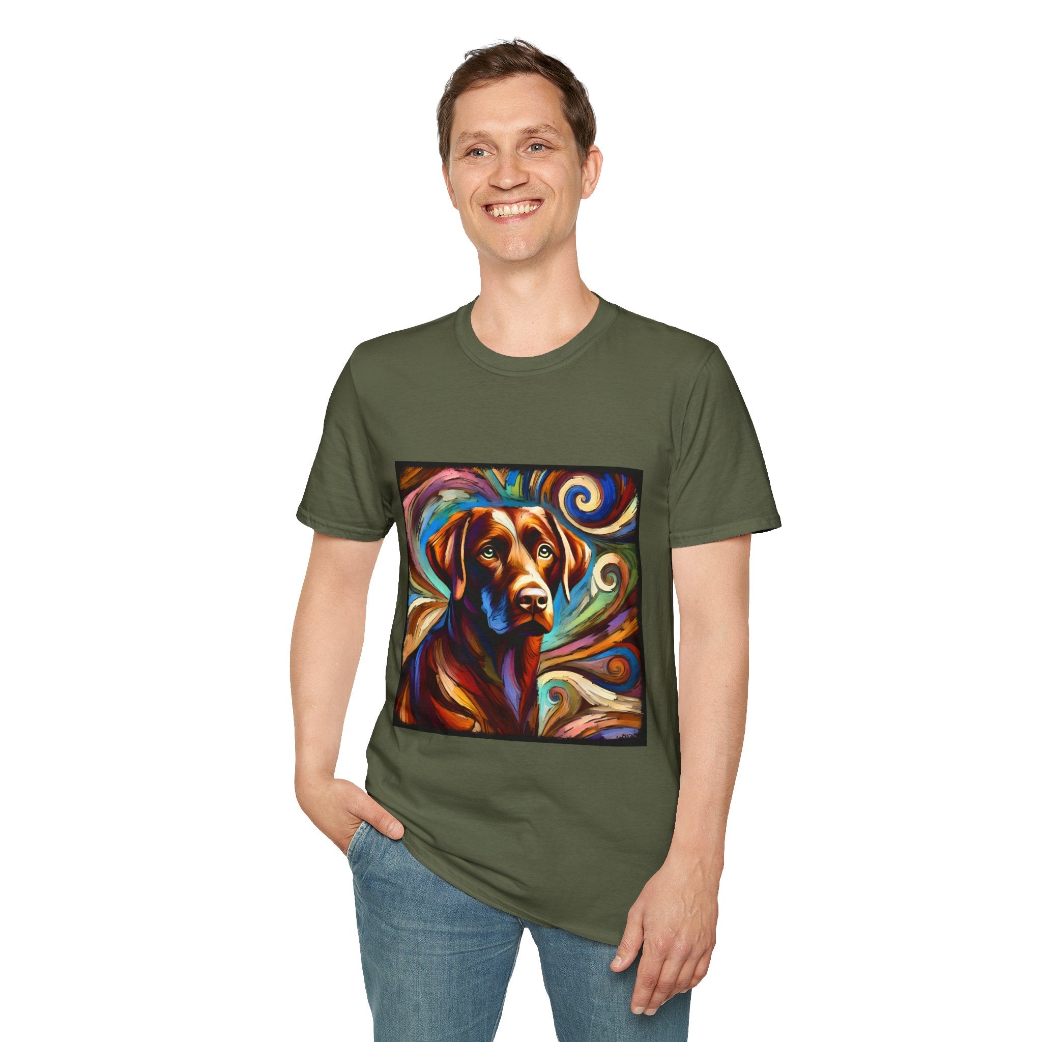 Labrador Retriever Bold Swirl | Unisex Dog T-Shirt