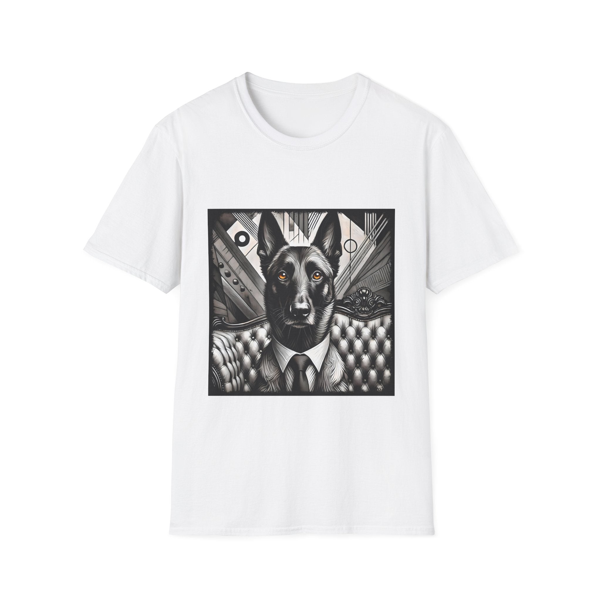 Belgian Malinois B&W Bold Eyes | Unisex Dog T-Shirt