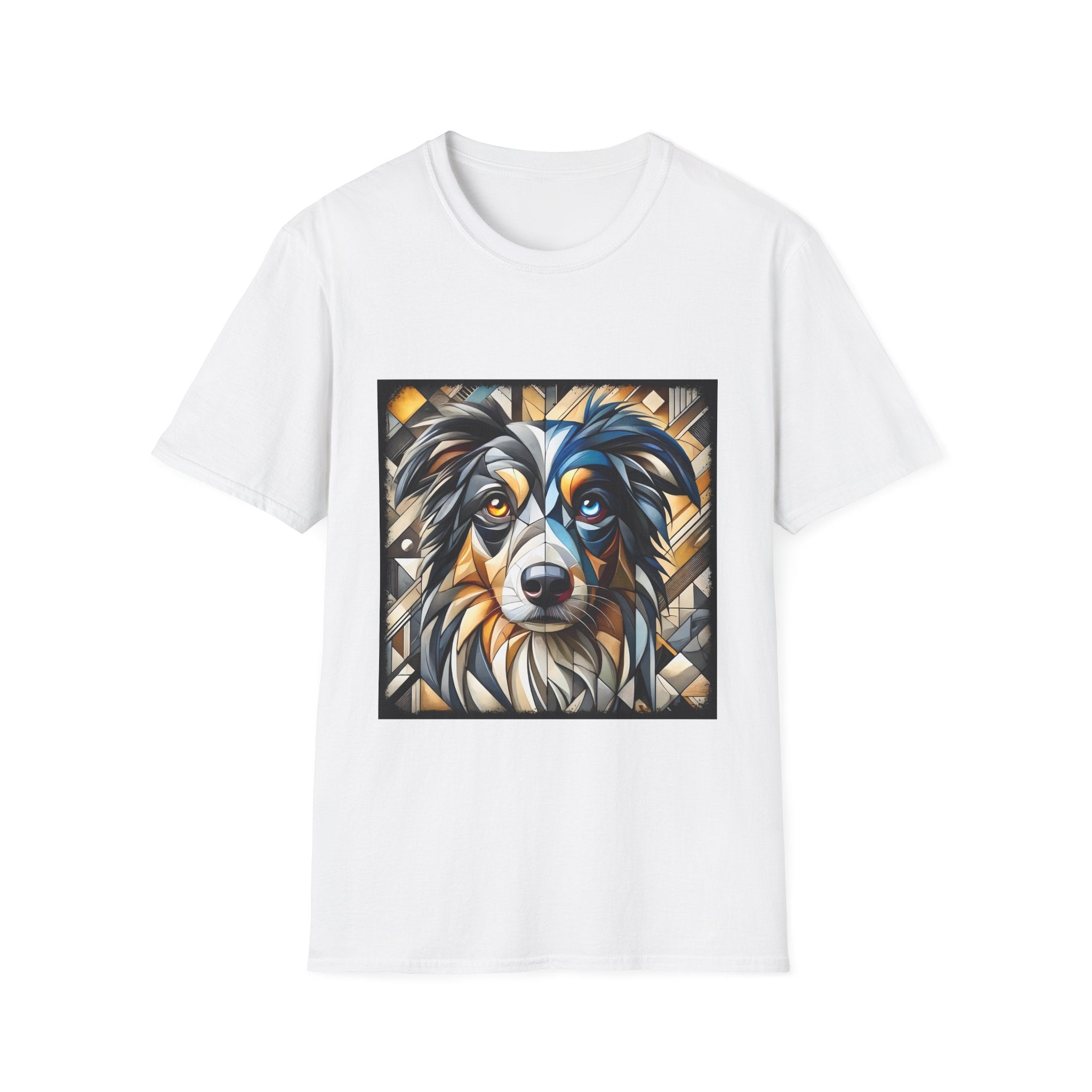 Miniature American Shepherd Bold Geometric |  Unisex Dog T-Shirt