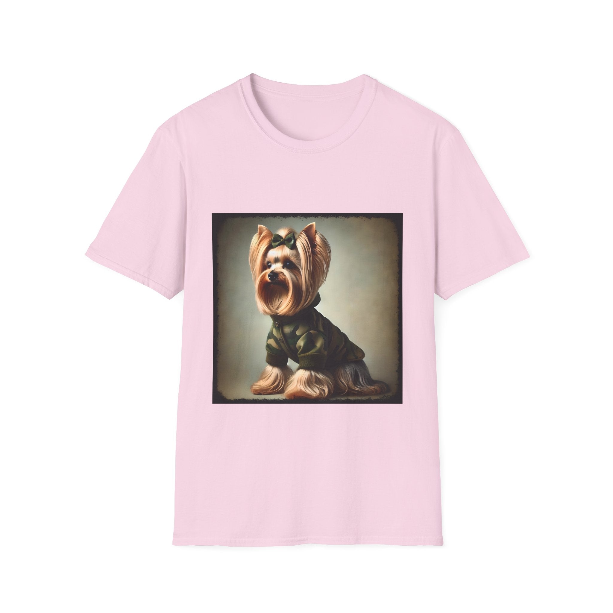 Yorkshire Terrier Green Camo Cutie | Unisex Dog T-Shirt
