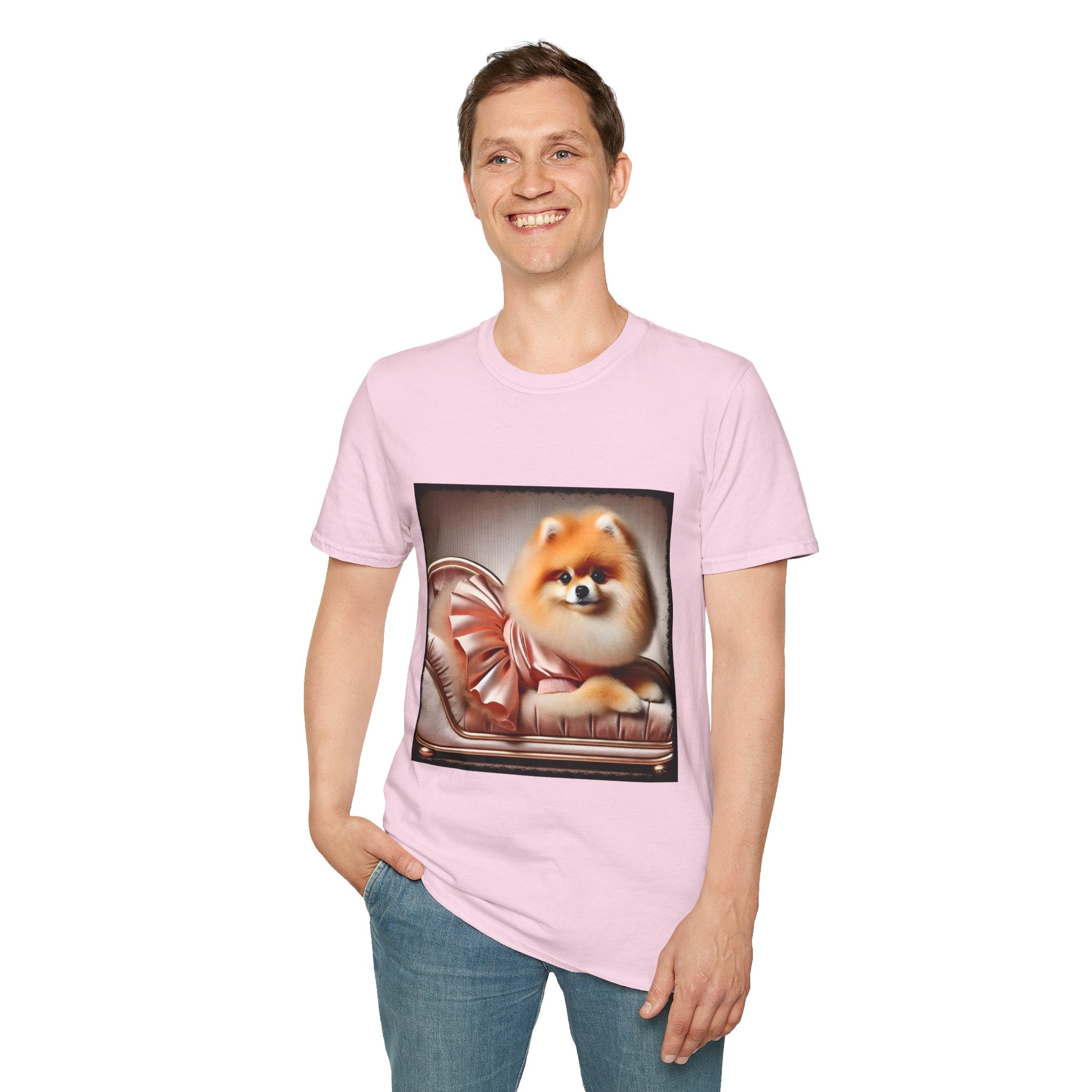 Pomeranian Peach Princess | Unisex Dog T-Shirt
