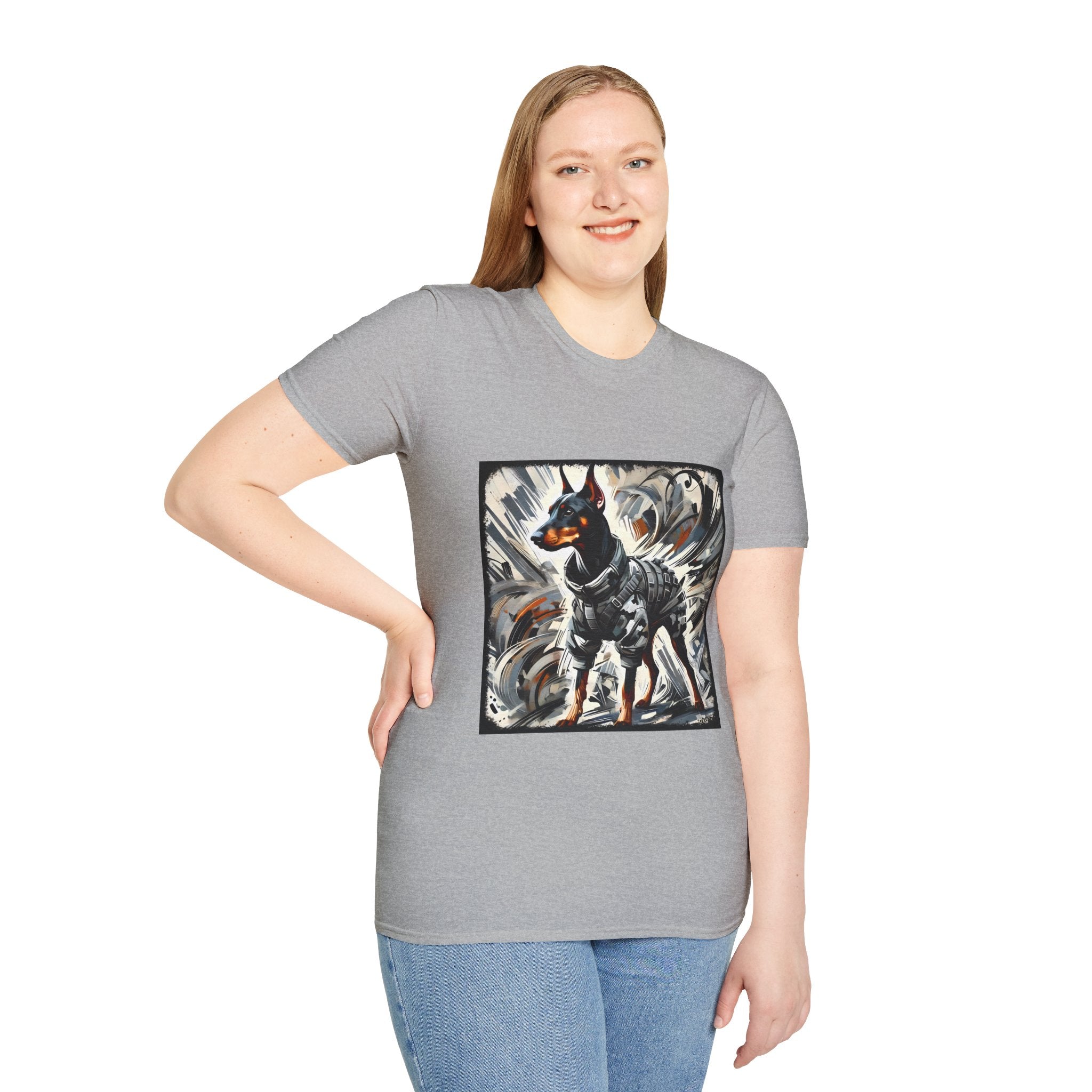 Doberman Pinscher Bold Armor Classic | Unisex Dog T-Shirt