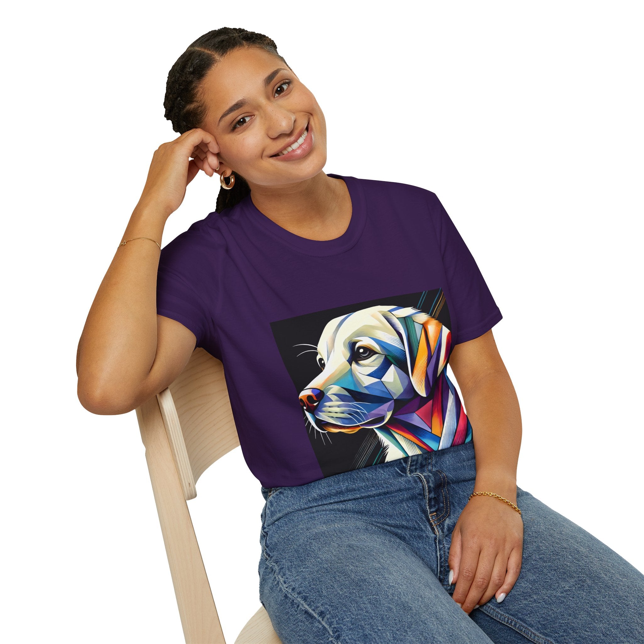 Labrador Retriever Multicolor Geometric | Unisex Dog T-Shirt