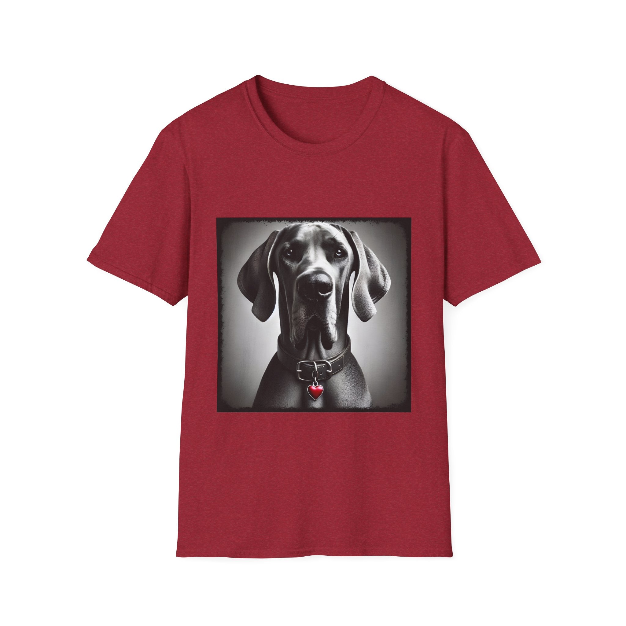 Great Dane Heart Charm | Unisex Dog T-Shirt