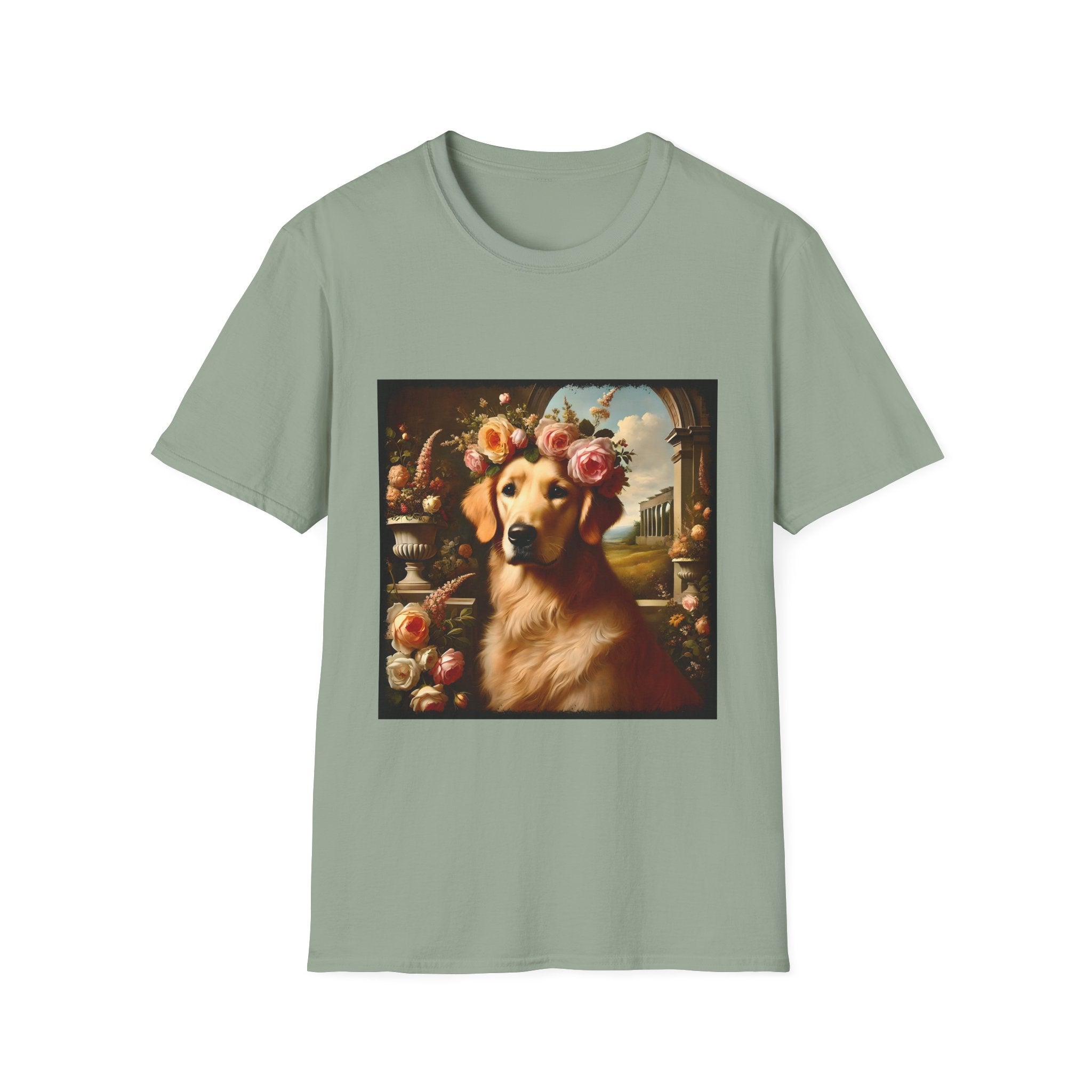 Golden Retriever Garden Bliss | Unisex Dog T-Shirt