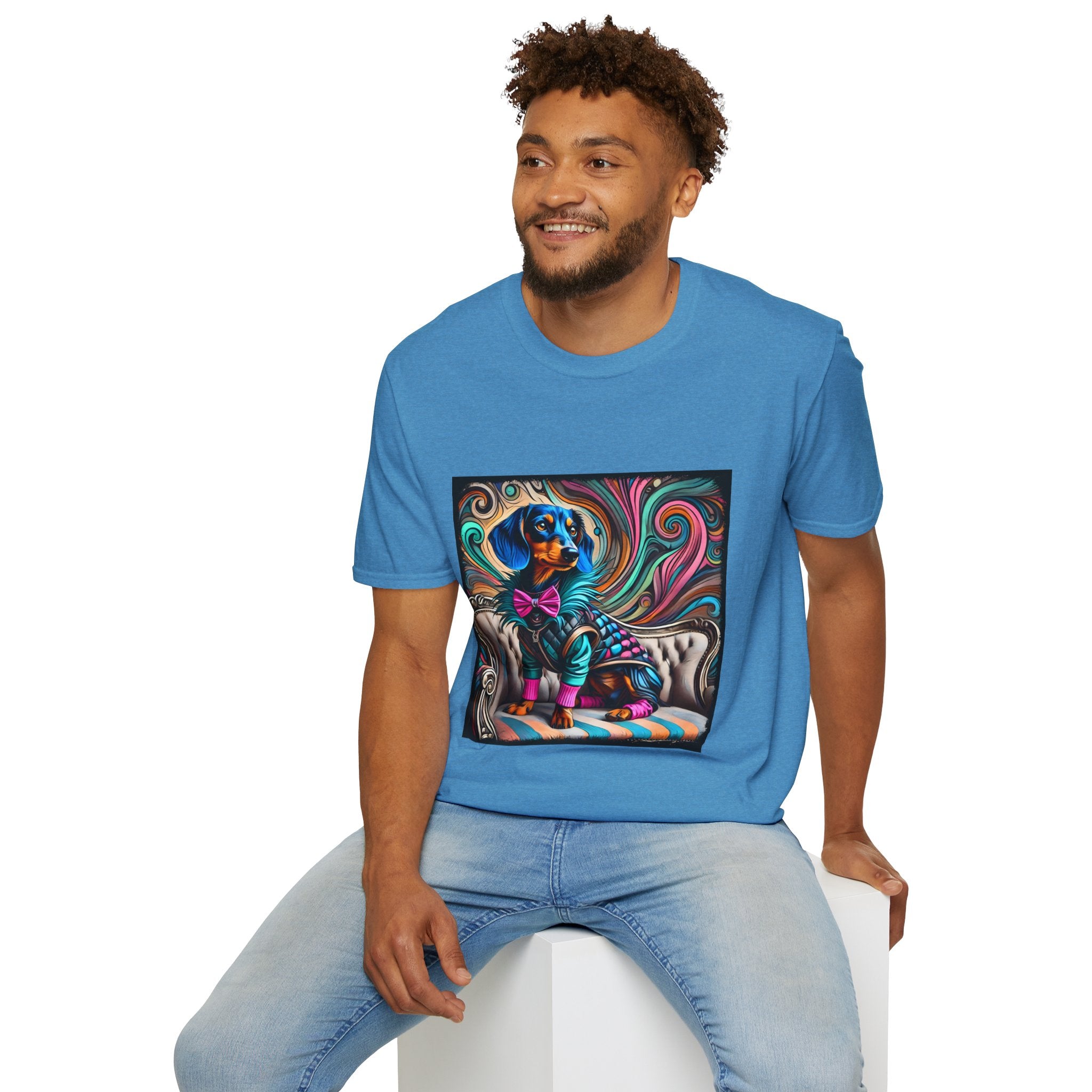Dachshund Blue Rocker | Unisex Dog T-Shirt