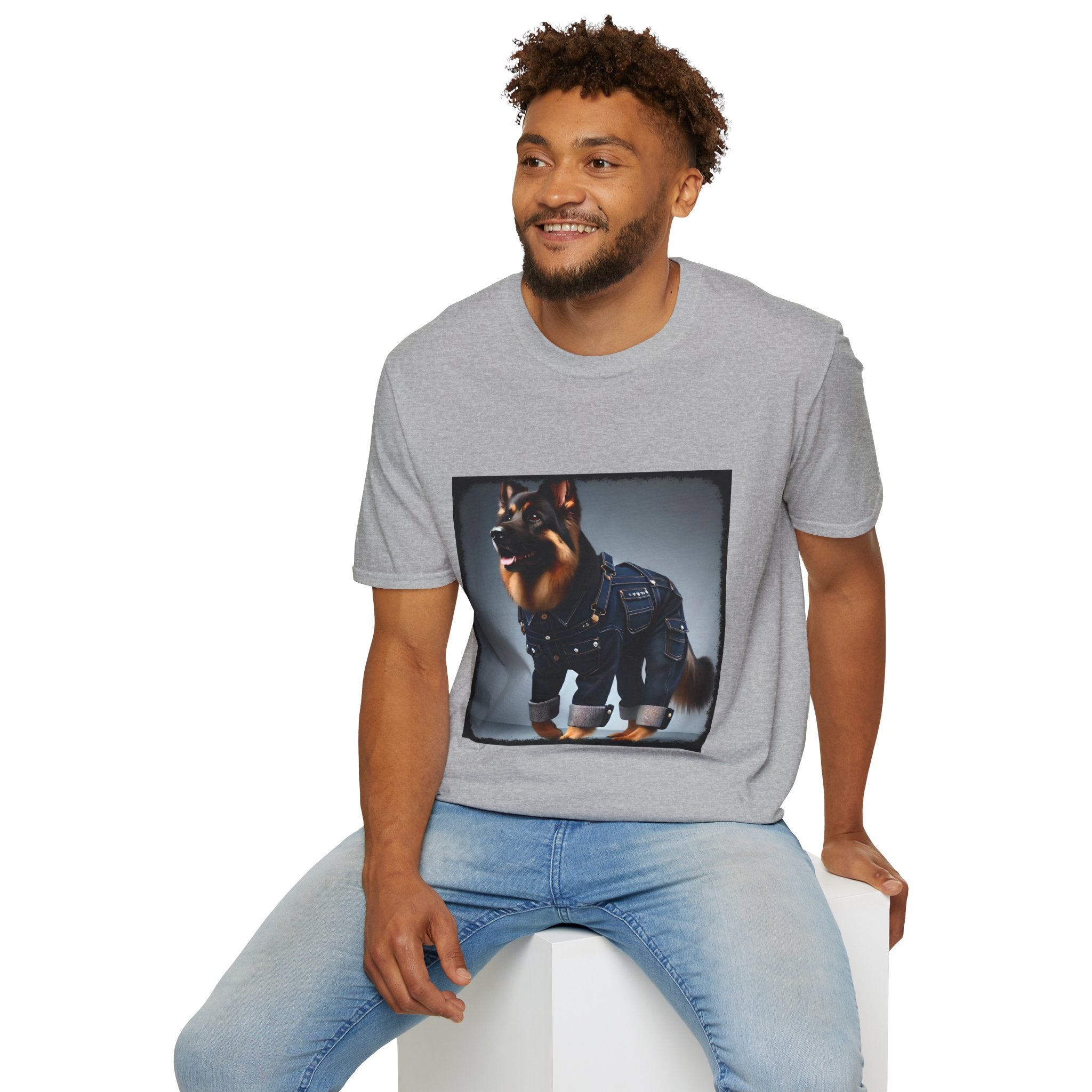 German Shepherd Denim Dream | Unisex Dog T-Shirt