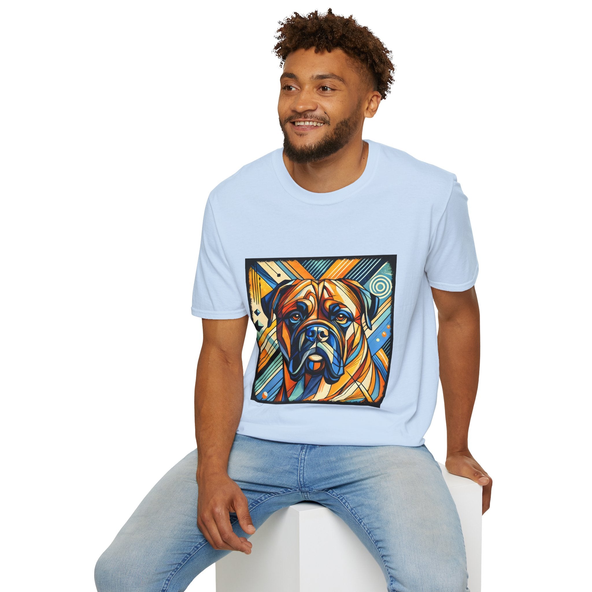 Bullmastiff Warm Geometric | Unisex Dog T-Shirt