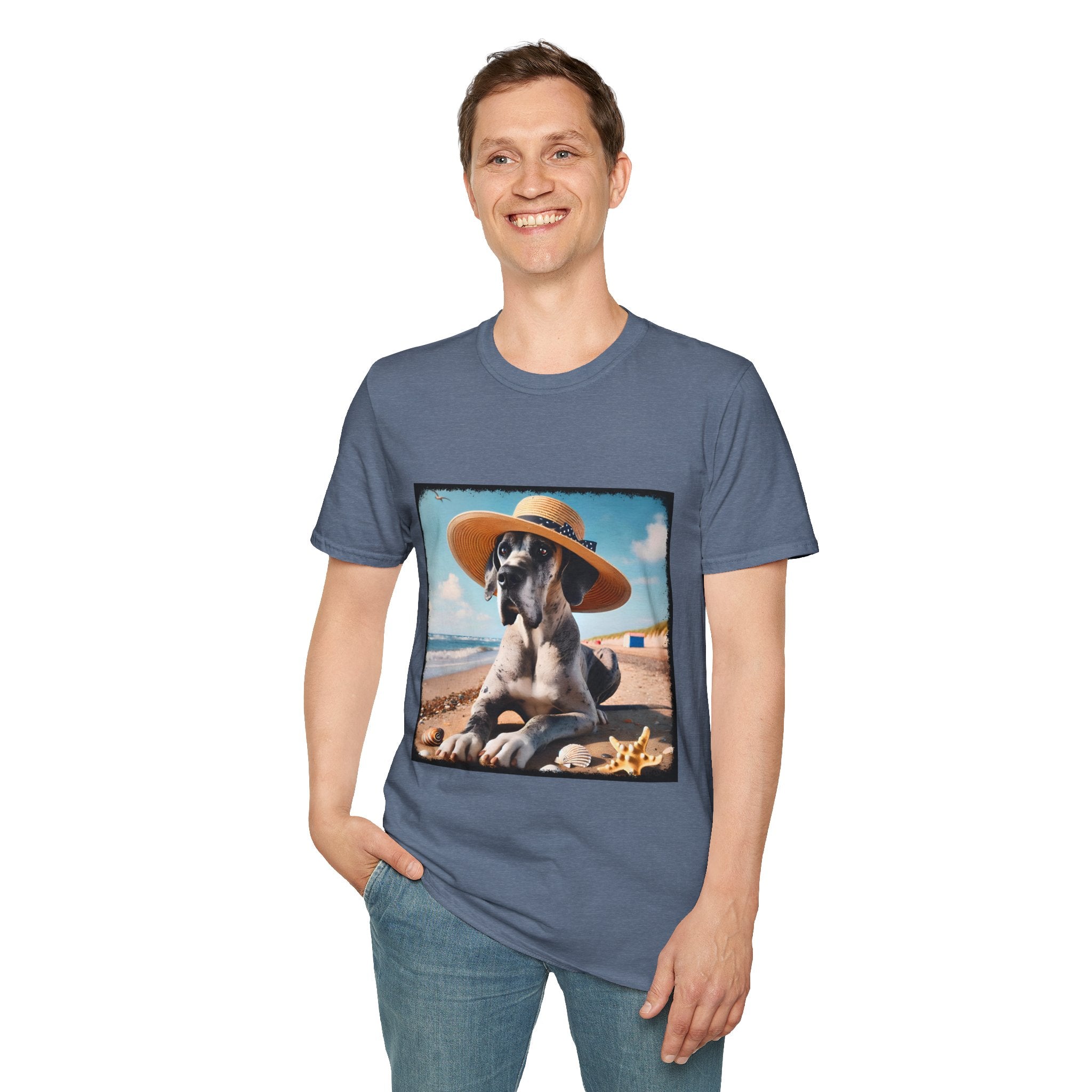 Great Dane Seaside Sass | Unisex Dog T-Shirt