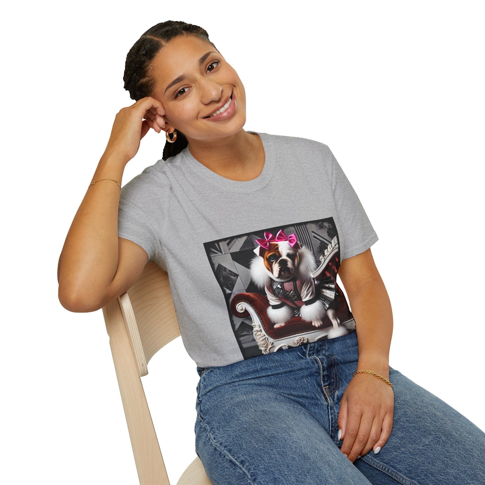 Bulldog Chic Rocker | Unisex Dog T-Shirt