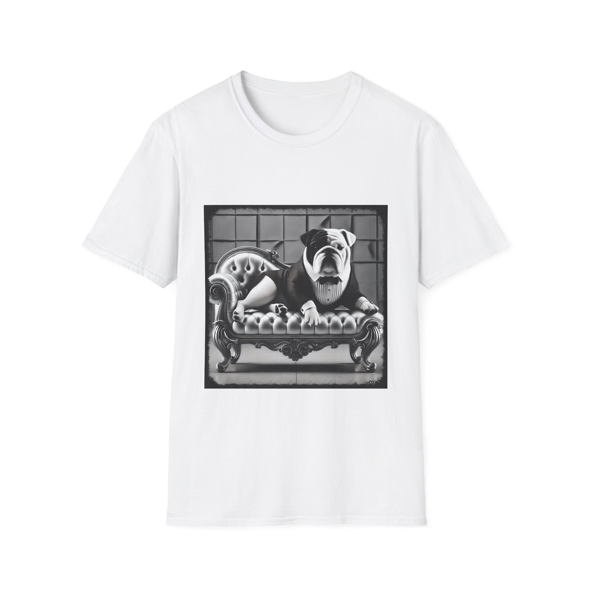 Bulldog B&W Boss | Unisex Dog T-Shirt
