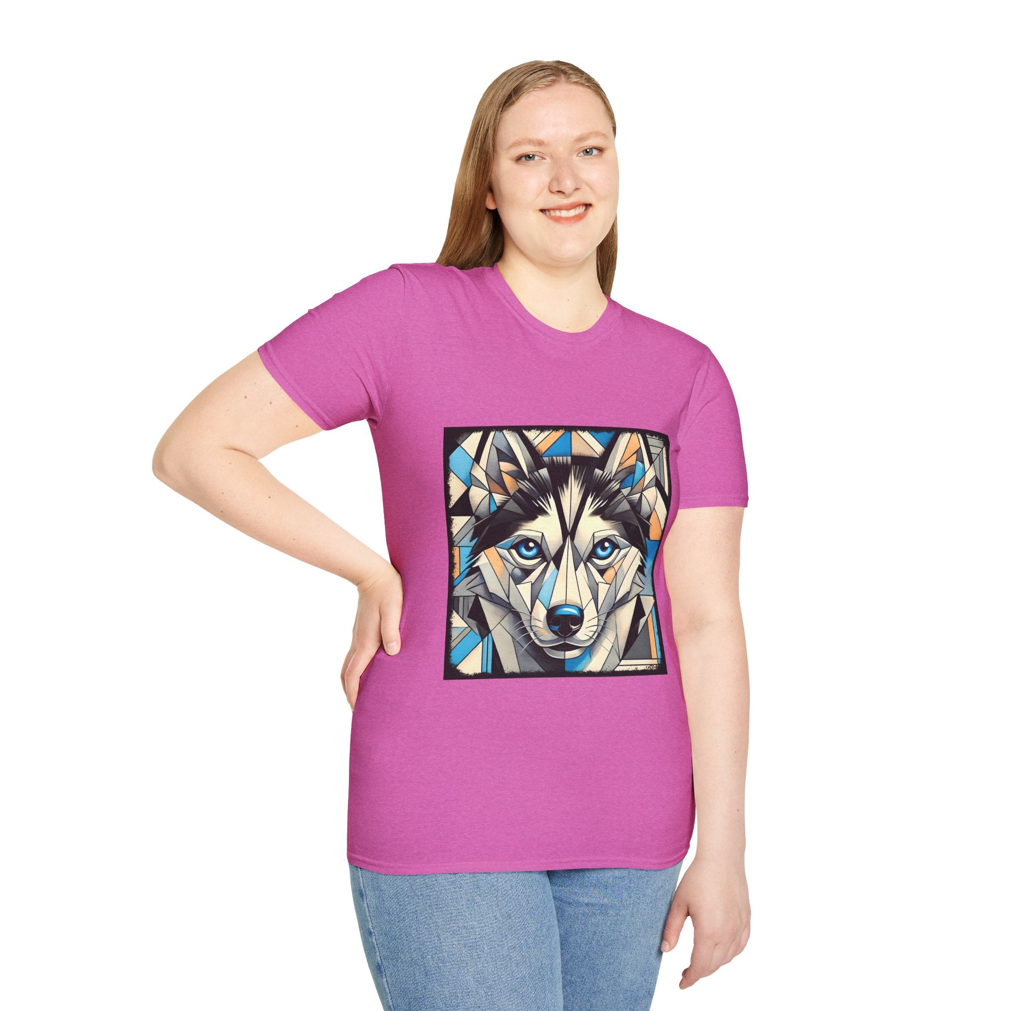 Siberian Husky Bold Geometric | Unisex Dog T-Shirt