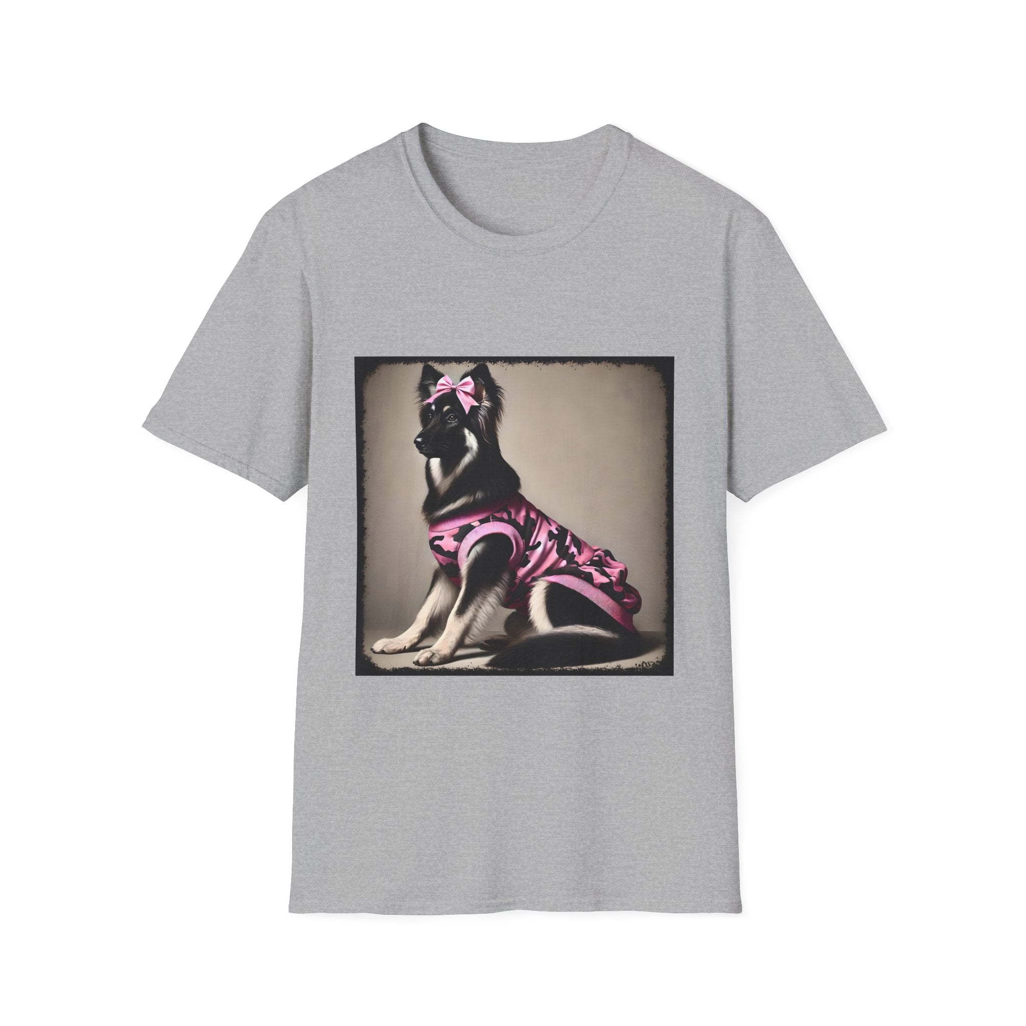 German Shepherd Pink Camo Cutie | Unisex Dog T-Shirt