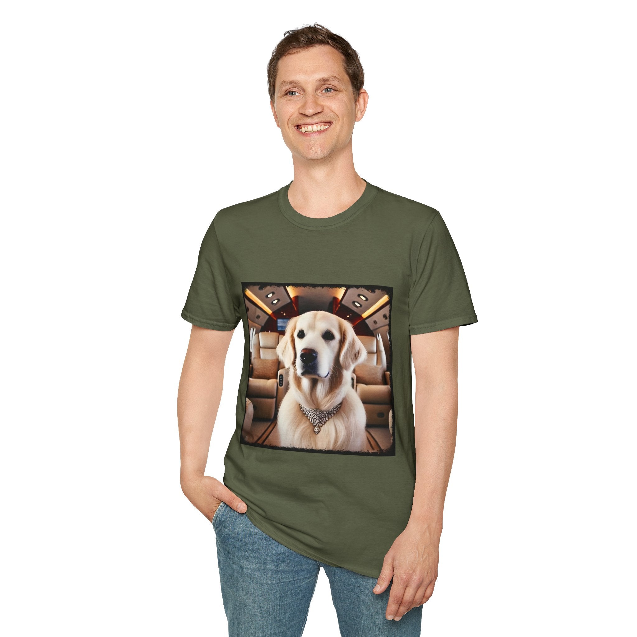 Golden Retriever Jet Setter | Unisex Dog T-Shirt