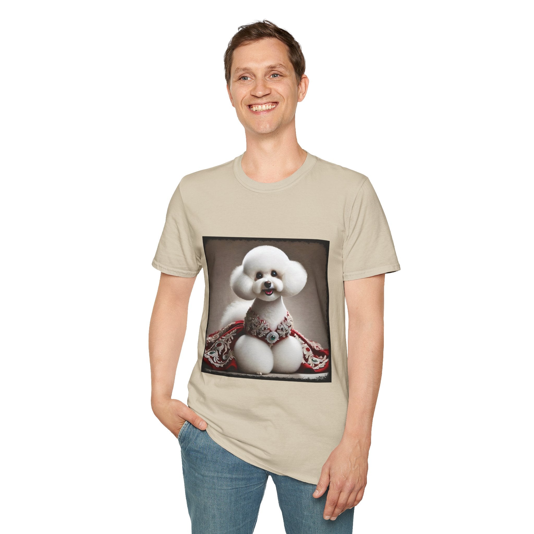 Bichon Frise Crimson Cutie | Unisex Dog T-Shirt